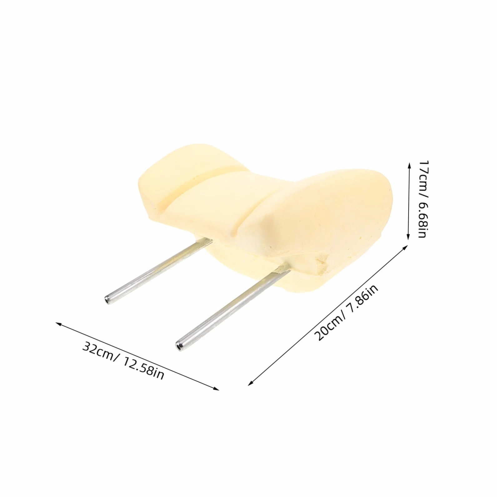 Almohadilla Espuma Reemplazo para Reposacabezas Coche Ergonómica con Tubo de Hierro para Asientos Rv y Negocios sin Funda Soporte Cervical Cómodo y Fácil Instalación