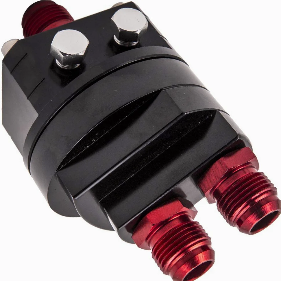 Kit de reubicación de filtro de aceite 10-AN10 con adaptador universal de placa sándwich para enfriador Filtro de aceite motor Filtro de aceite