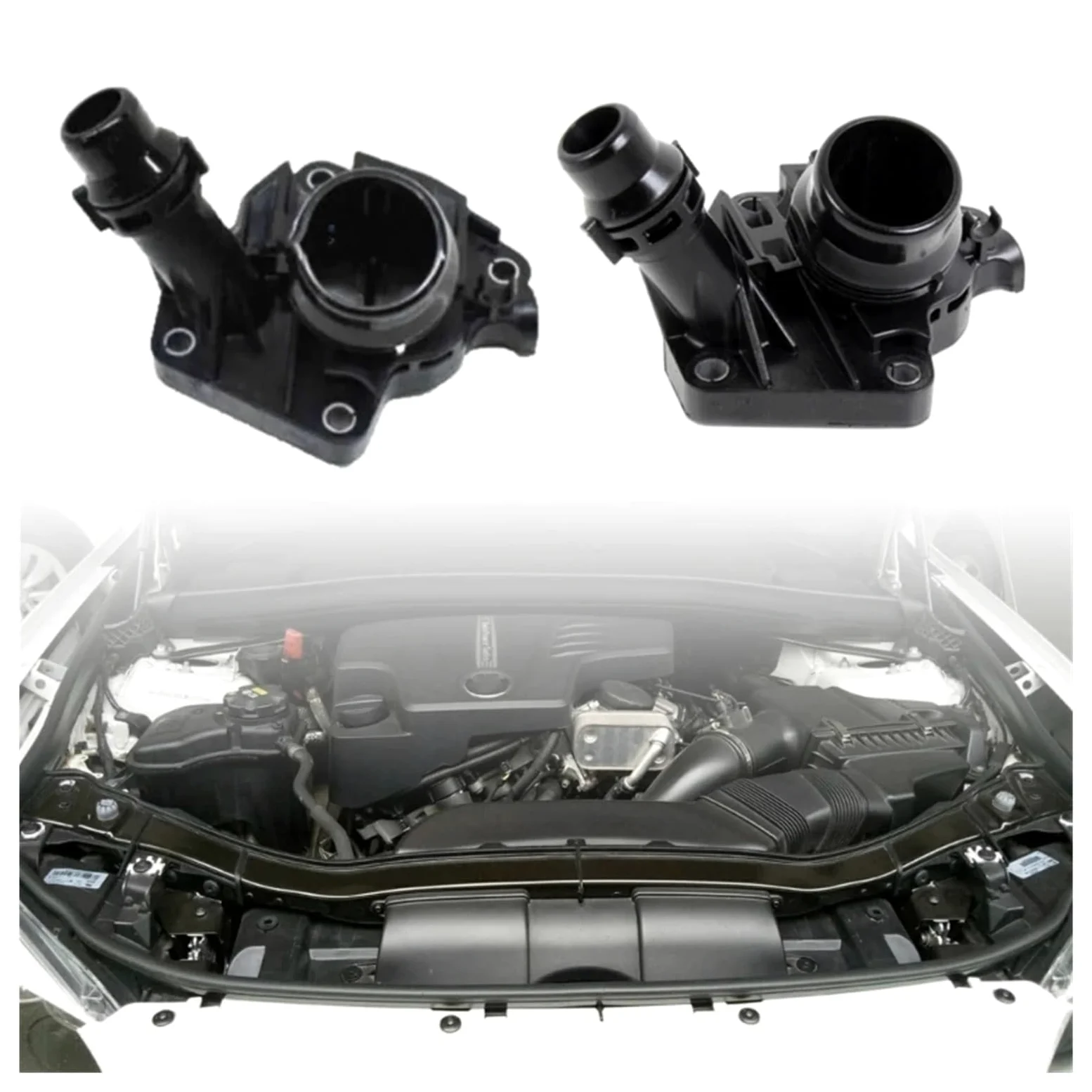 para F10 para F25 F26 11518577895 Termostato de Coche Brida de refrigerante de Agua Control de climatización Termostato de refrigerante del Motor Termostato de refrigerante del Coche