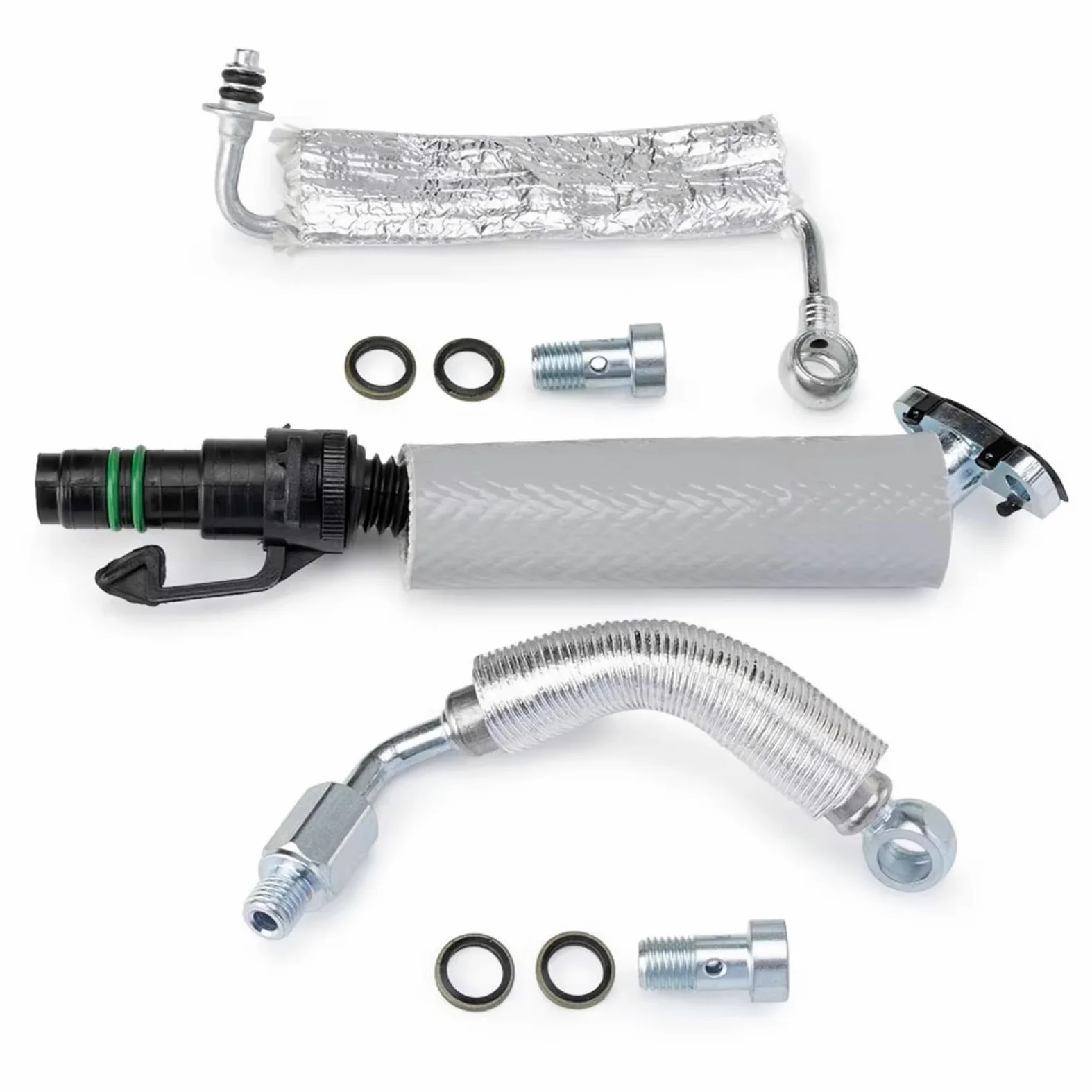 Coche Retorno Aceite Compatible Con Buick Para Encore 1.4L L4 2013 2014 2015 2016-2019 Para Turbo Tubo Drenaje De Retorno De Aceite Y Kit Tubo Manguera Alimentación Aceite 55568031