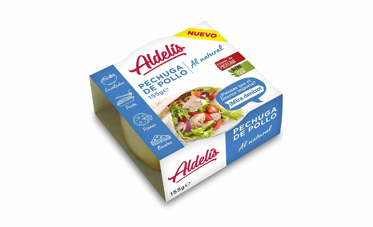 Casa Matachín Aldelís Conserva Pollo Natural Pack 155 g 12 unidades 1860 g
