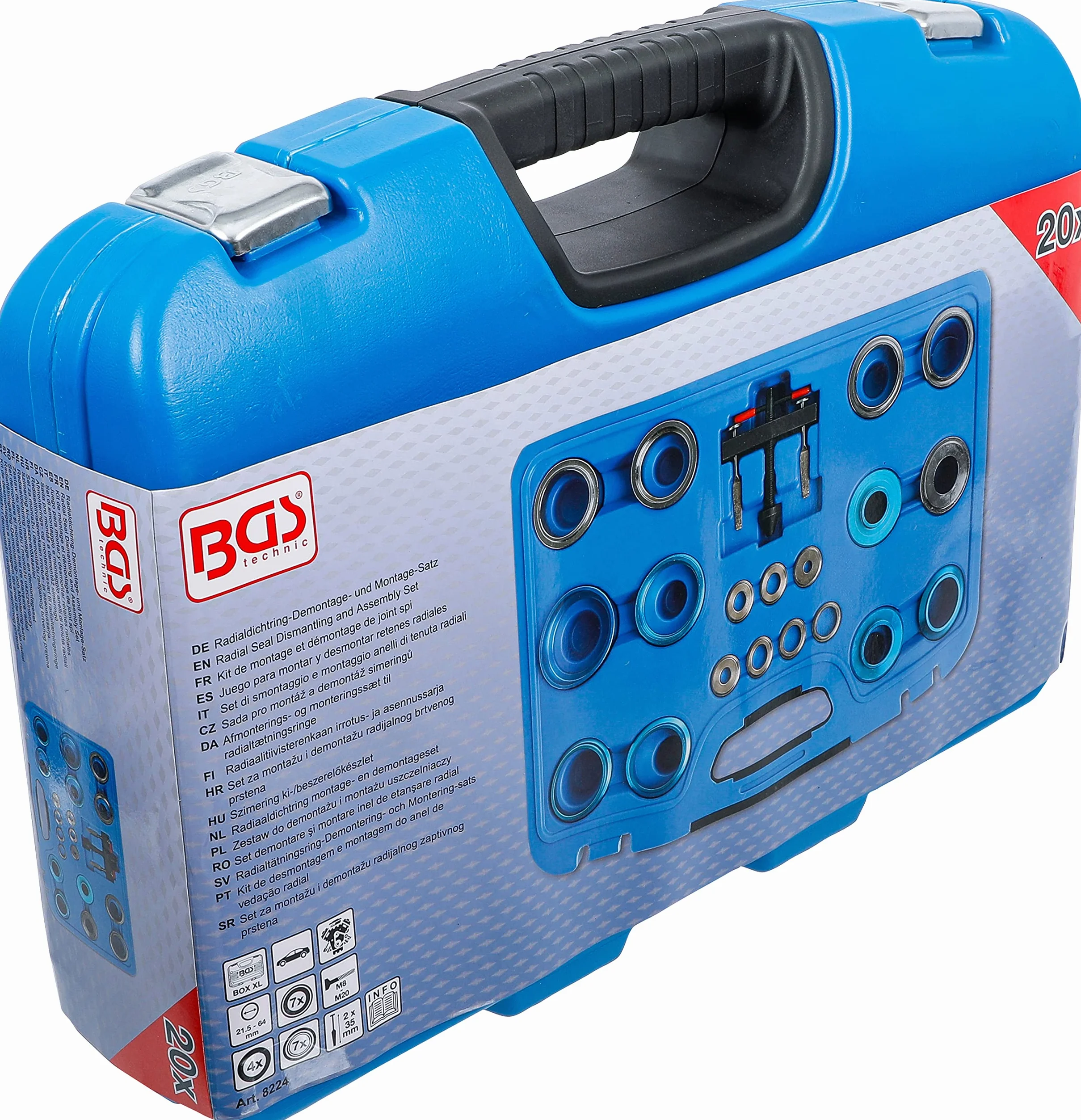 BGS 8224 | Juego para montar y desmontar retenes radiales