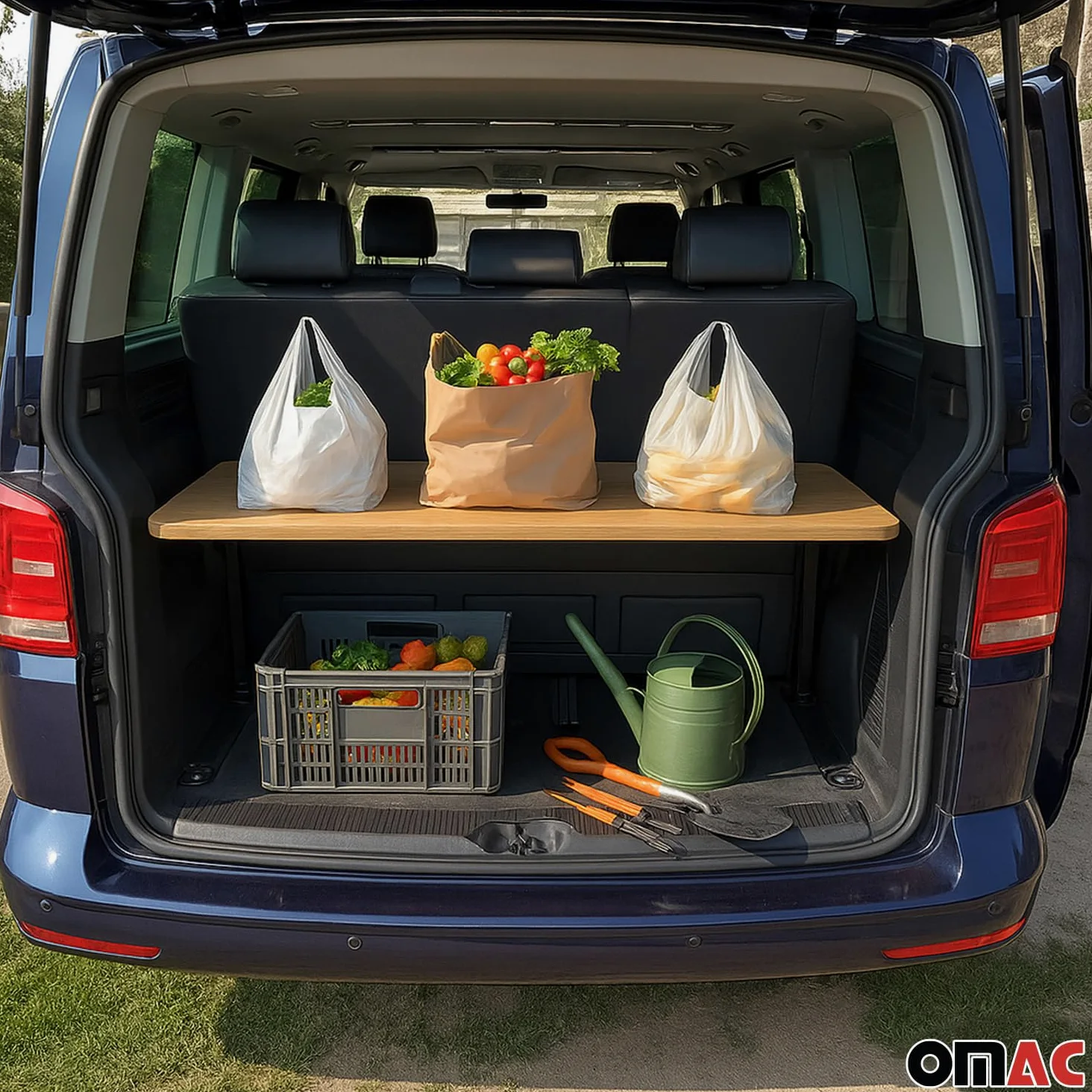 OMAC Multiflexboard Bettverlängerung Ablage Compatible con VW Multivan T5 T6 2003-2024