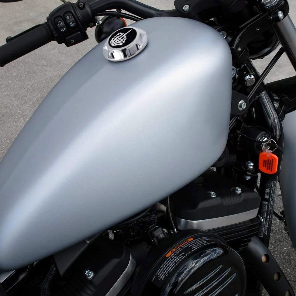 Tapa de aceite de tanque de combustible CNC de aluminio para Harley Davidson Sportster XL 1200 883 X48 Dyna - Dedo medio