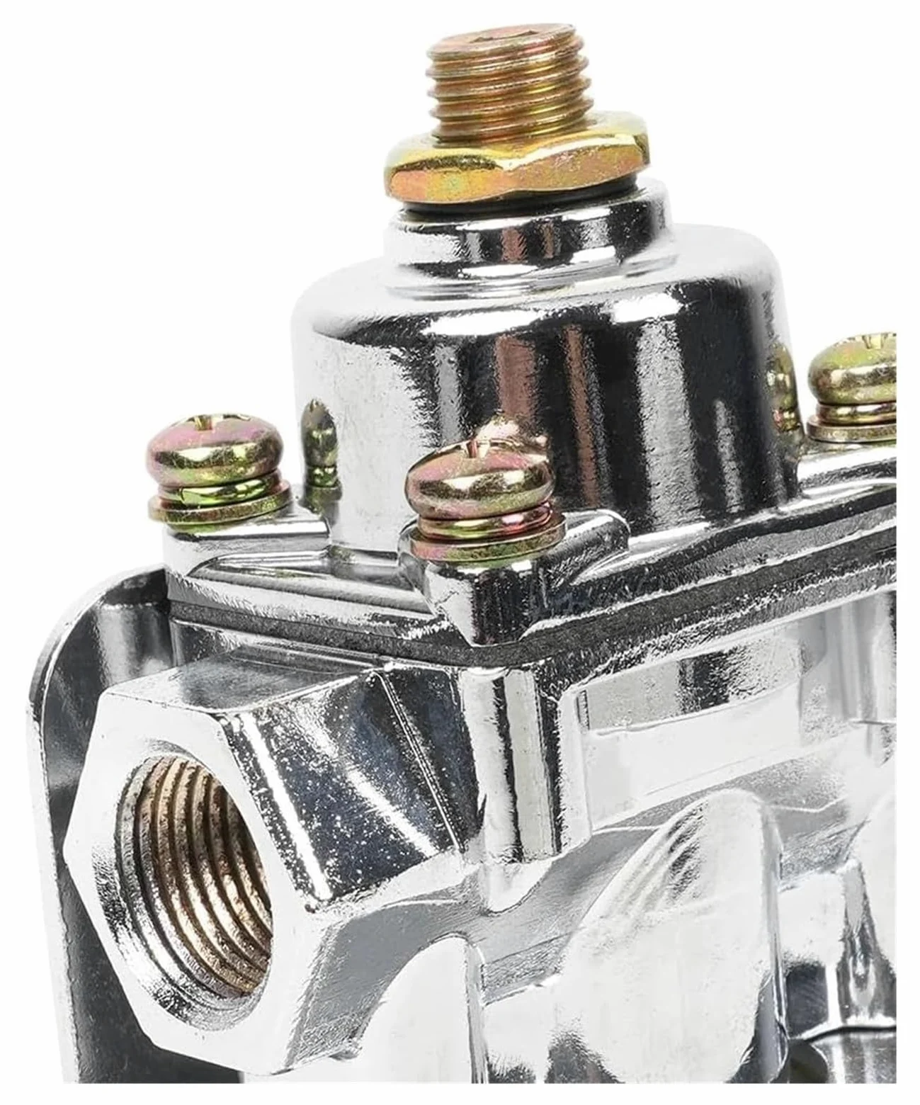para Holley para Edelbrock 12-804 12-803 4 1/2 a 9 PSI Aleación de Zinc Combustible Presión Regulador Carburador Piezas Puerto NPT 1-4 3/8 pulg Kit Reparación Carburador(12-803) | 12-803