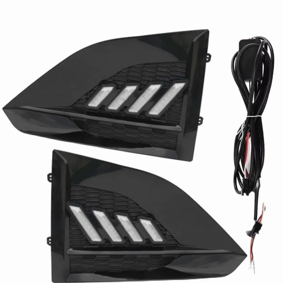 Riloer Luces diurnas LED DRL, luces antiniebla, intermitentes, lámpara tricolor delantera izquierda y derecha, compatible con Nissan Altima 2023-2025