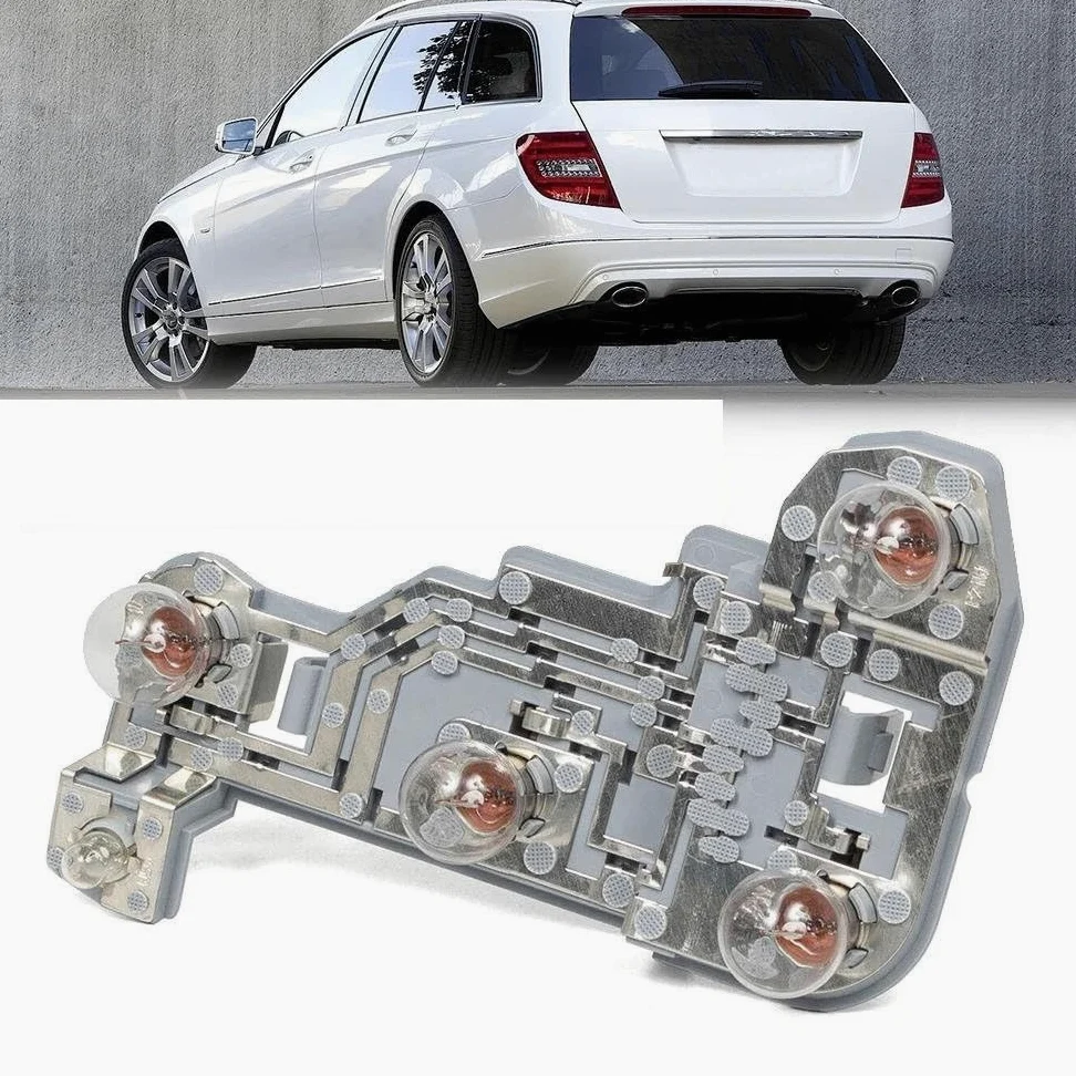 Luz trasera del coche Luz trasera del coche Portalámparas Para Faro Trasero Izquierdo/derecho Con Bombilla Para Mercedes Para Benz S204 Clase C C180 C200 C280 C300 C320 A2048202000 A2048201900 Coche M