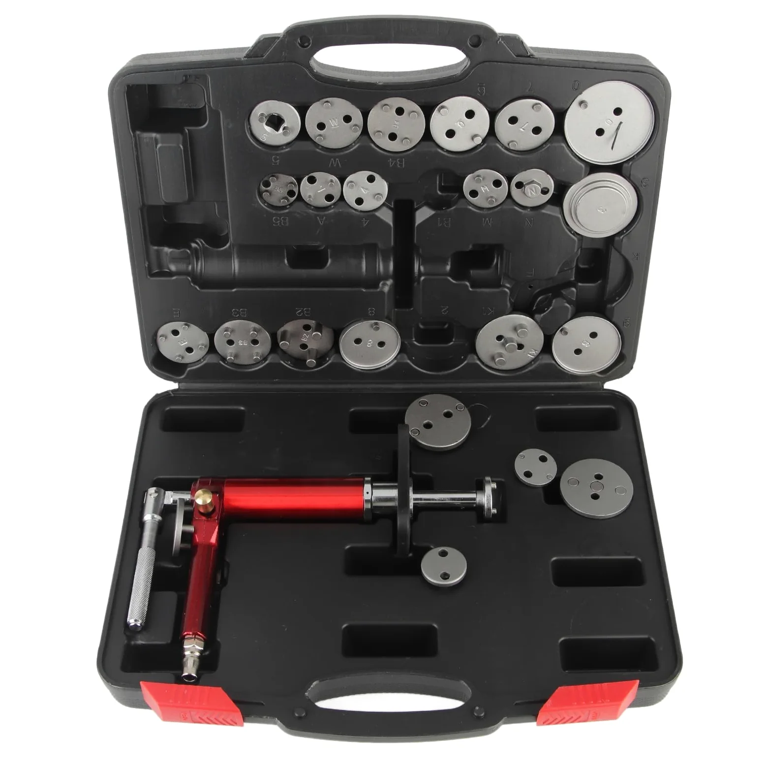aqxreight Kit de Herramientas de Retroceso de Pistón de Freno de Acero 45 Juego de Rebobinado de Pinza Neumática Universal para un Mantenimiento Eficiente de los Frenos en Automóviles, SUV y Más