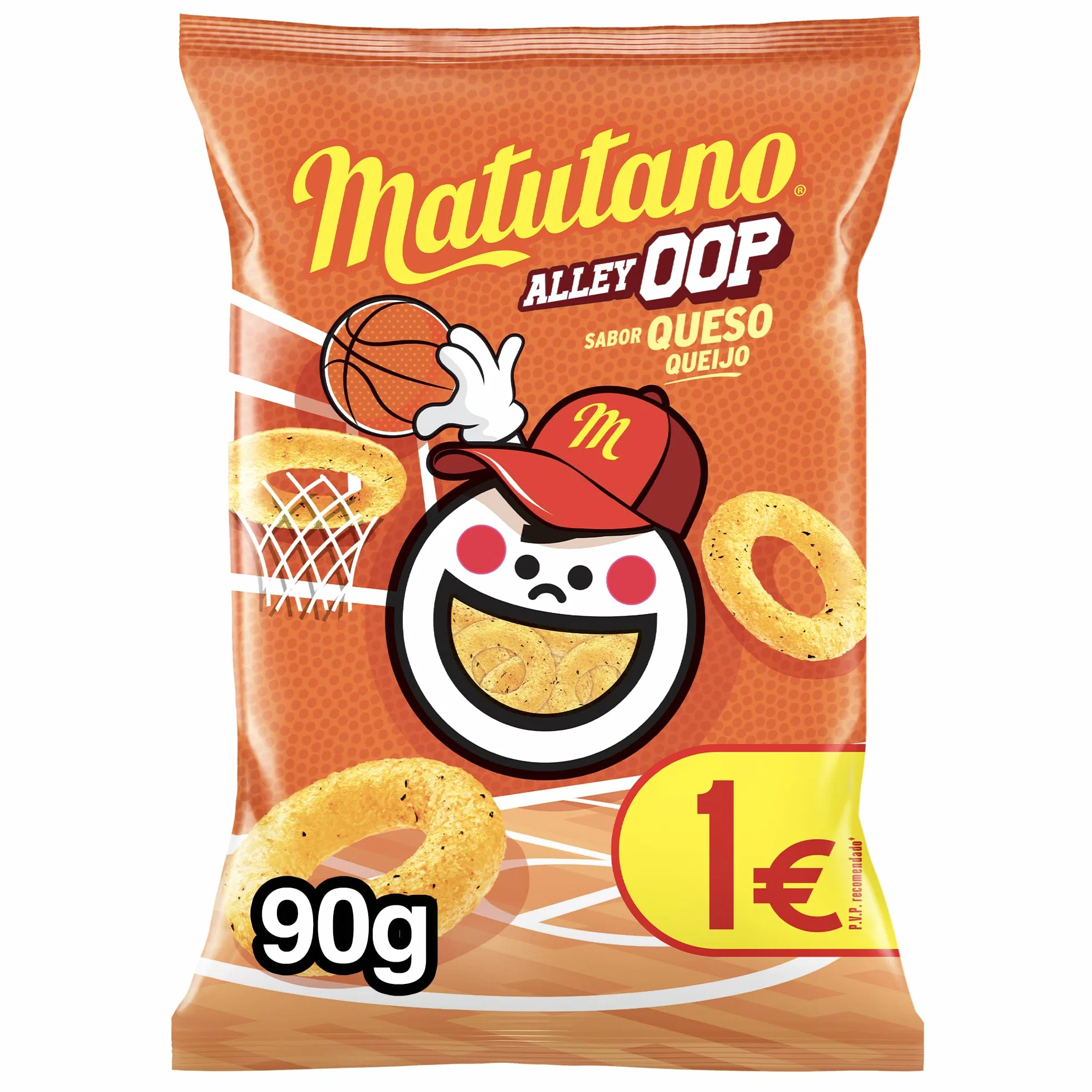 Matutano Alley OOP Snack con sabor queso 90 gramos