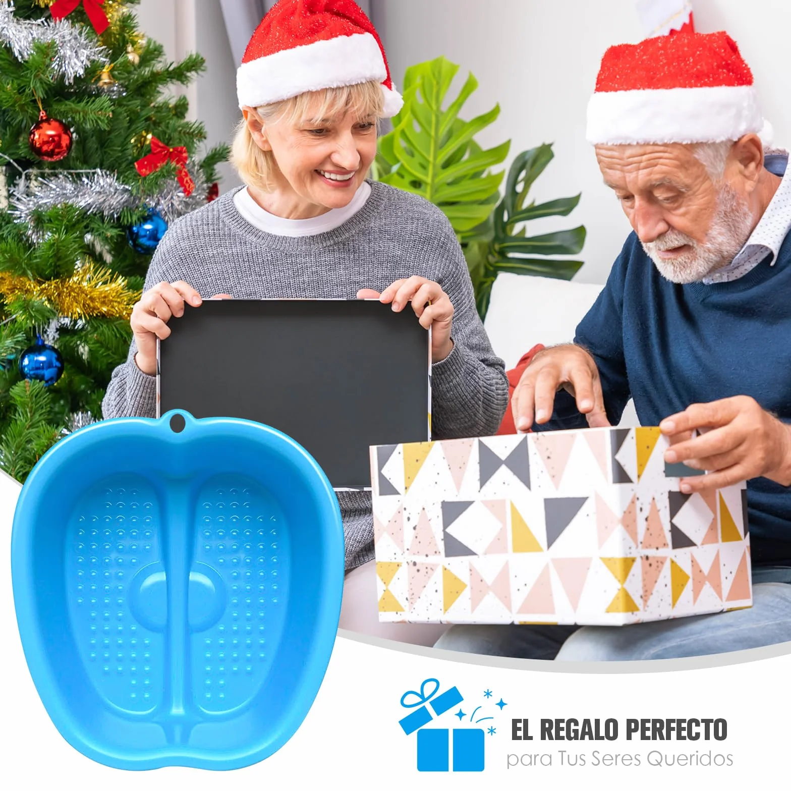 Cuenco de spa grande para baño de pies, lavabo de plástico para pedicura y masaje