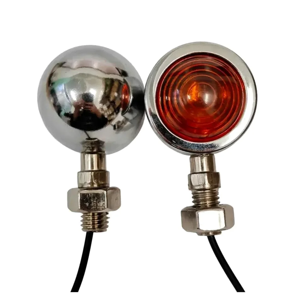 Luces Señal Giro Intermitentes universales para motocicleta | Intermitentes universales para motocicleta, 12V, 10mm, color negro, Chr, para luces de Moto, para Hayabusa GSX1300R GSX250R