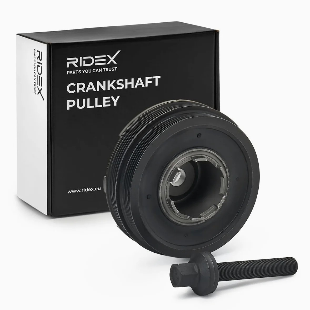 RIDEX 3213B0161 Polea de cigüeñal para cigüeñal con tornillo