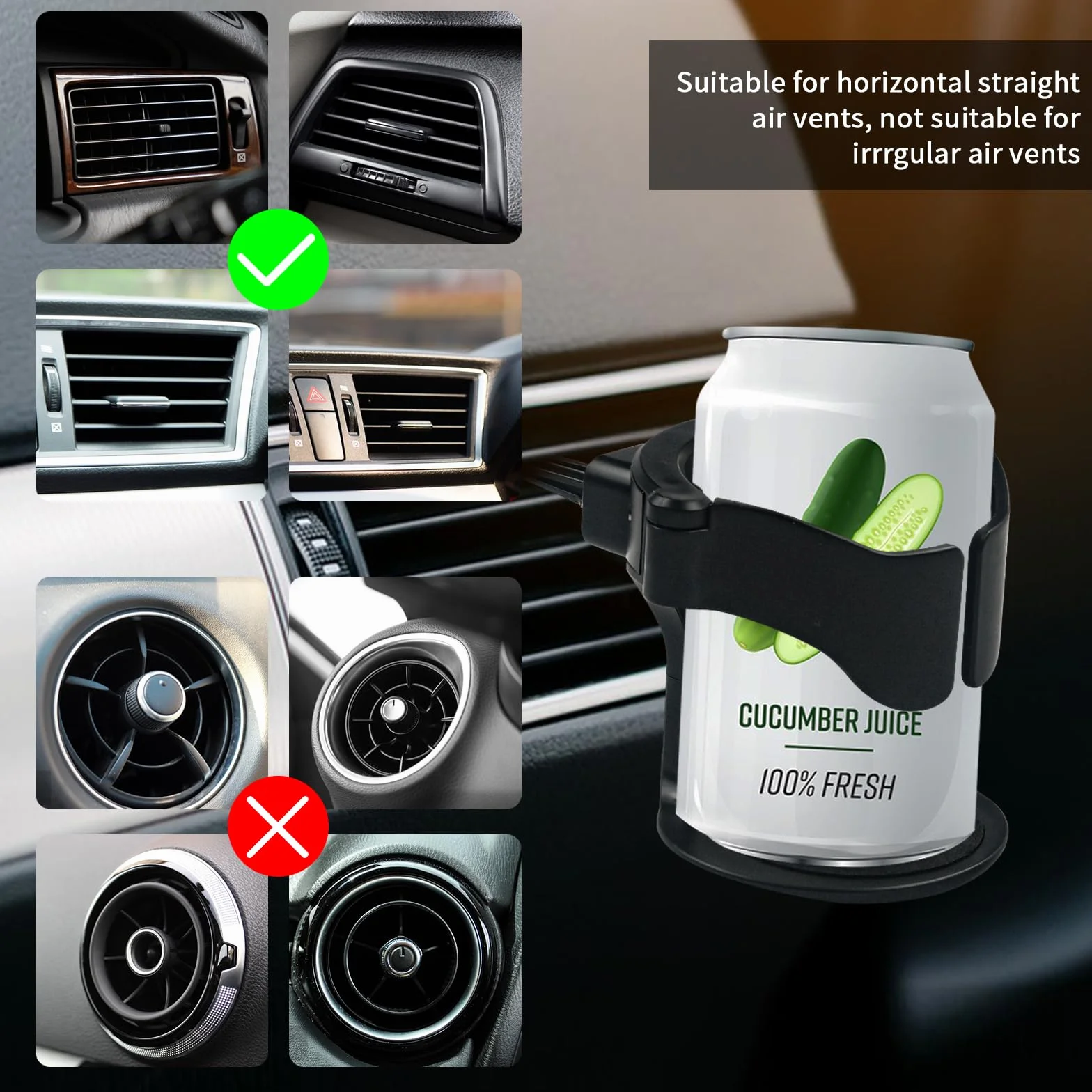 2 Pcs Portavasos Coche, Portavasos Coche Ajustable Universal, Multifuncional Portavasos para Automóvil, Soporte para Tazas En El Coche,para Botella,Latas De Bebidas,Tazas Termo, Cenicero