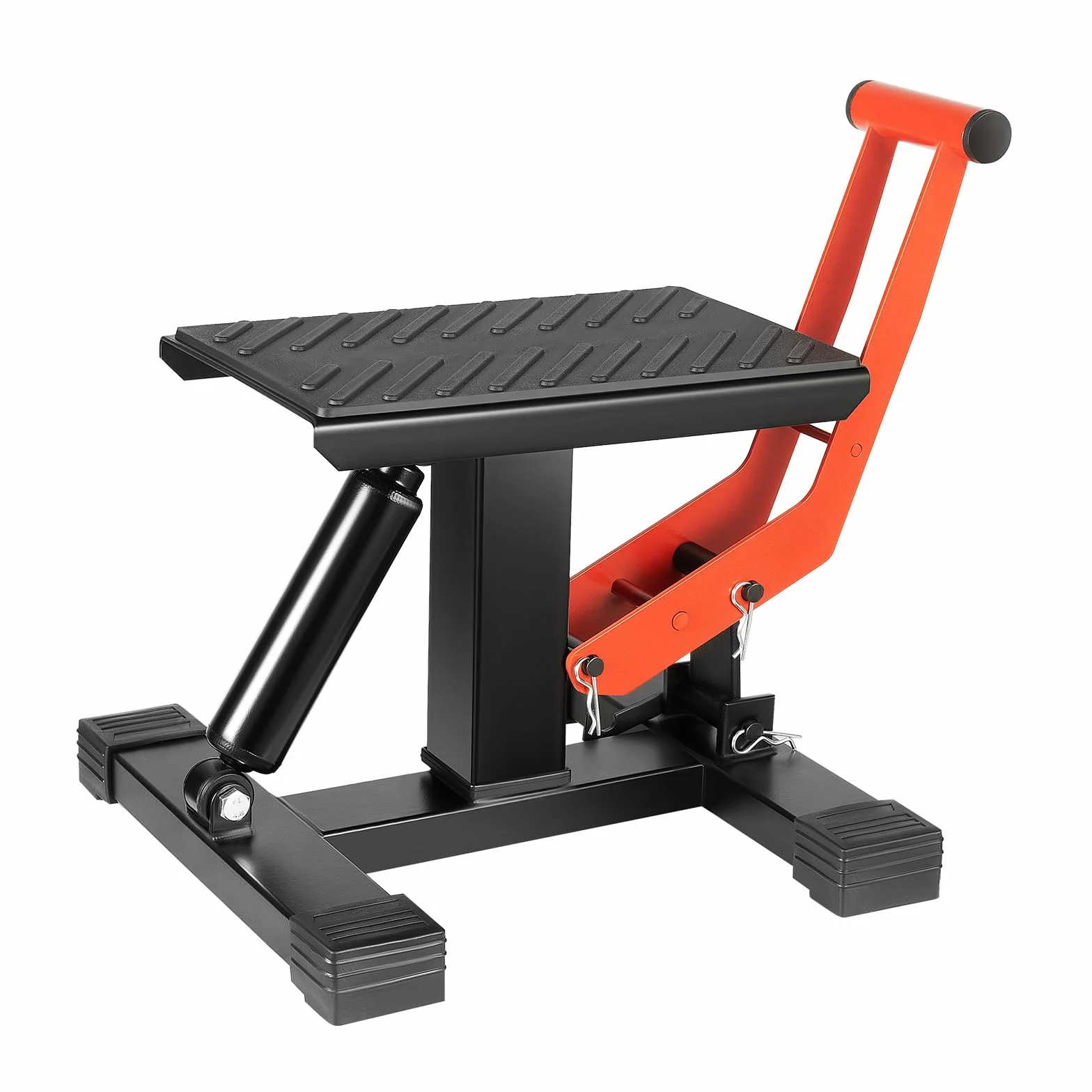 Plataforma elevadora para motocicleta, 400 kg, capacidad de carga de 400 kg, caballete de montaje para motocicleta, soporte de reparación para garaje, taller de reparación, pista de carreras y