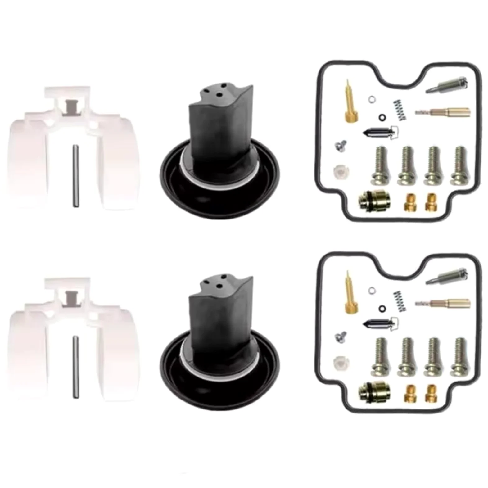 Kit Carburador Repuesto Compatible Con Suzuki Para GS500E 2001-2011 Carburador De Motocicleta Pistón Aguja Flotador Émbolo Diafragma Sello Conjunto(F)
