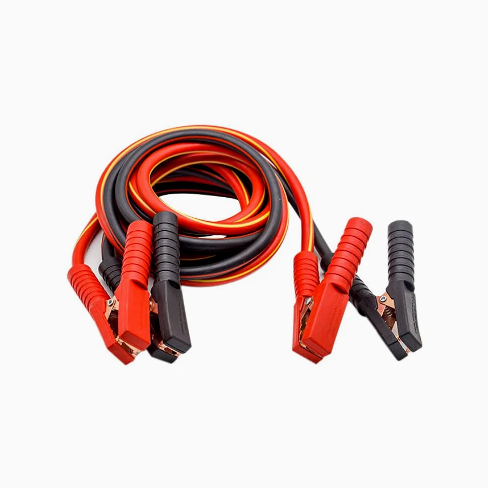 BAtlam Cables de Refuerzo para Coches diésel Pinzas de cocodrilo recubiertas de Zinc para Trabajo Pesado - Vehículos de Arranque Auxiliar, 3 M 25 mm 2,4 M (4 M)