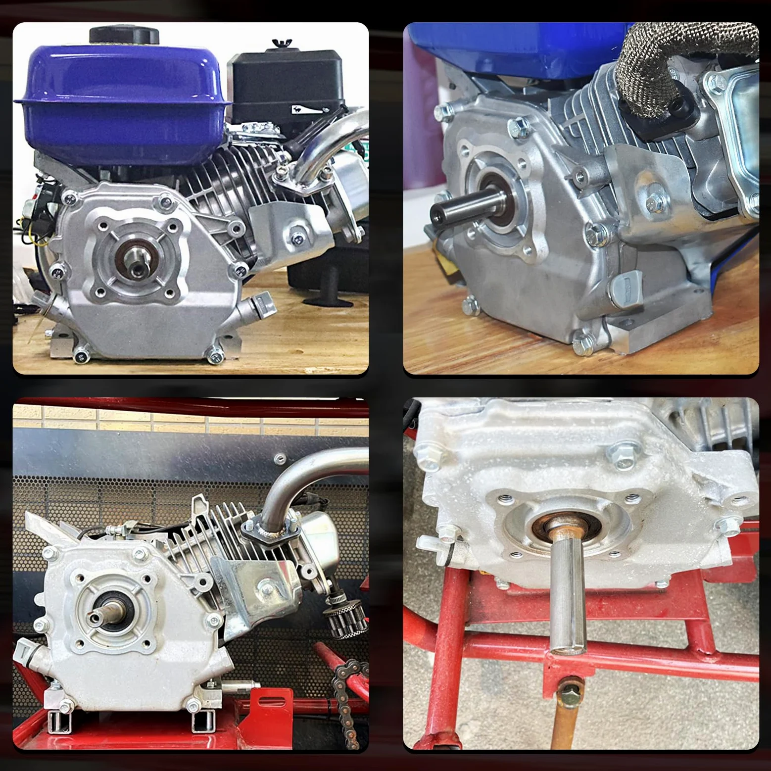 Cubierta del cárter del motor para Honda GX160 GX200 5.5HP 6.5Hp Engine Rep 91201-Z0T-801,96100-62050-00 Mini Bike Go Kart cortacésped