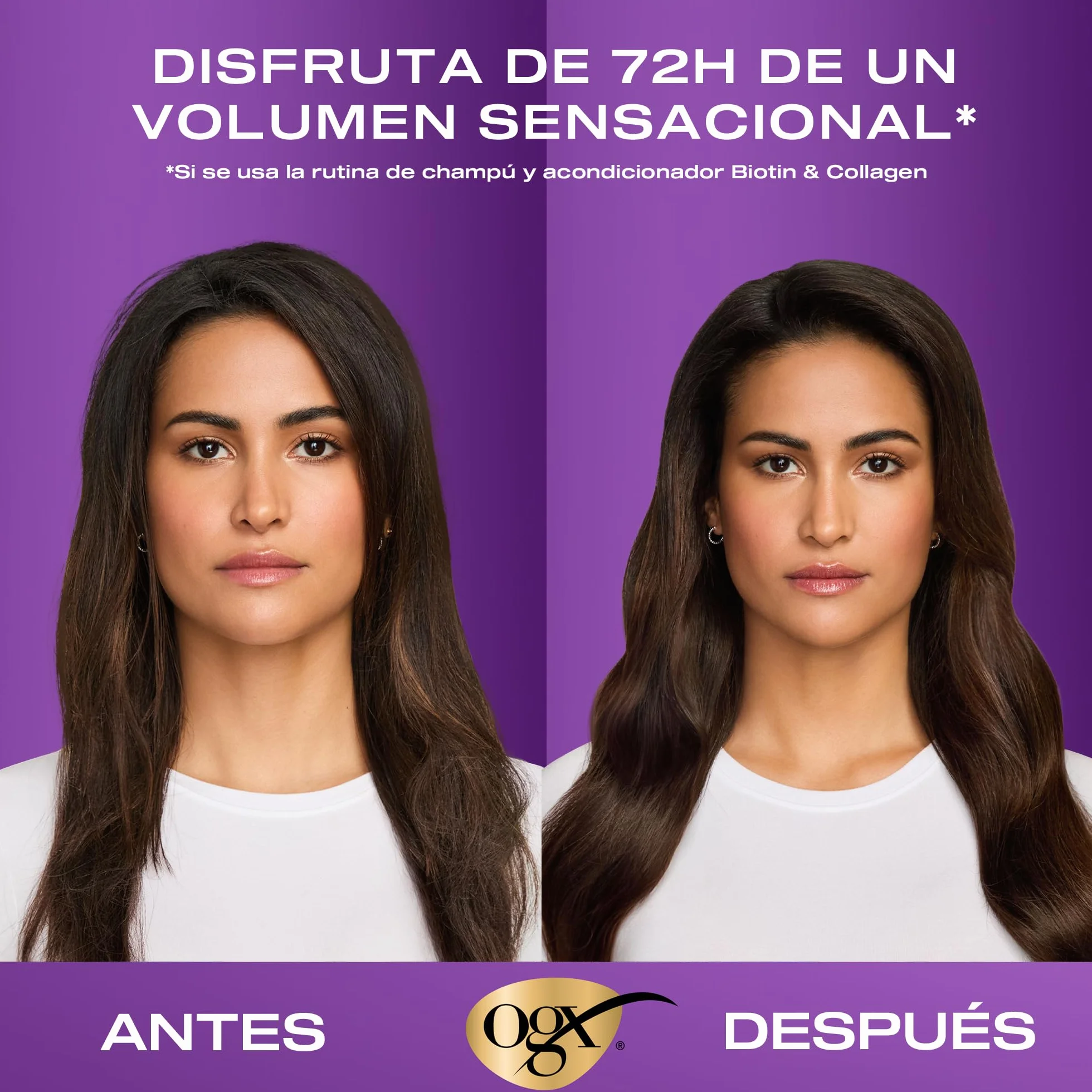 OGX Biotin & Collagen Thick & Full+ Shampoo 385 ml Champú Voluminizador Sin Sulfatos