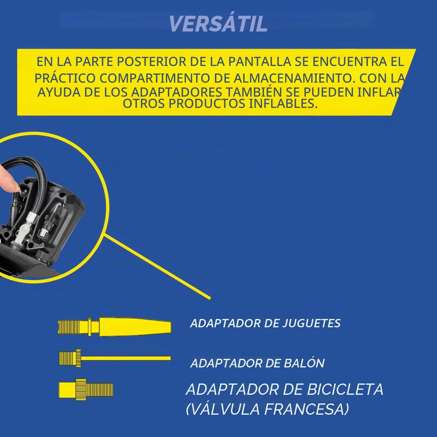 Michelin Bomba de Aire analógica de Doble Cilindro, Color Negro