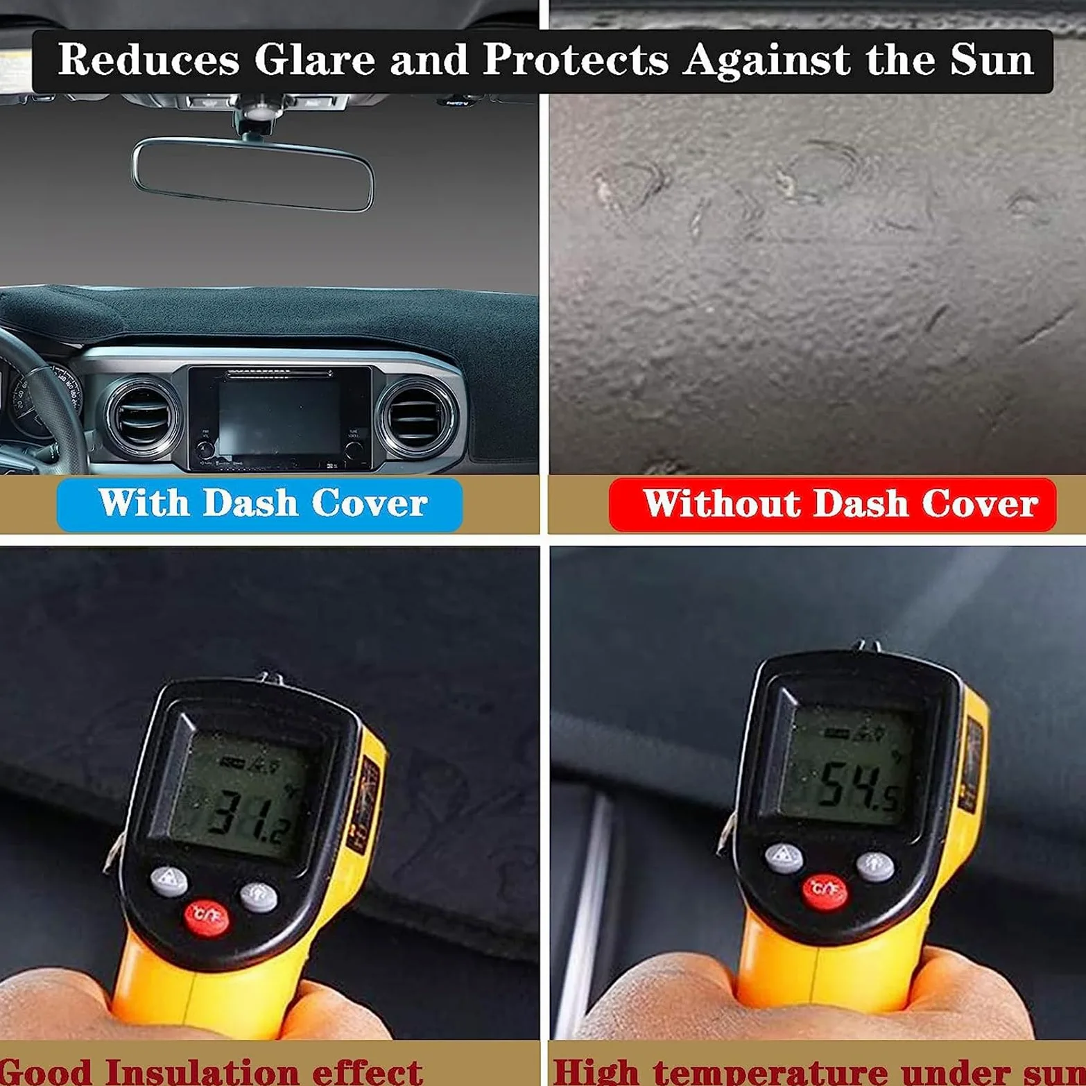 Almohadilla Protectora Salpicadero para Citroen C1 2005-2014, Consola Anti-UV Alfombra Parasol Protector Alfombrillas Antideslizantes Interno Accesorios