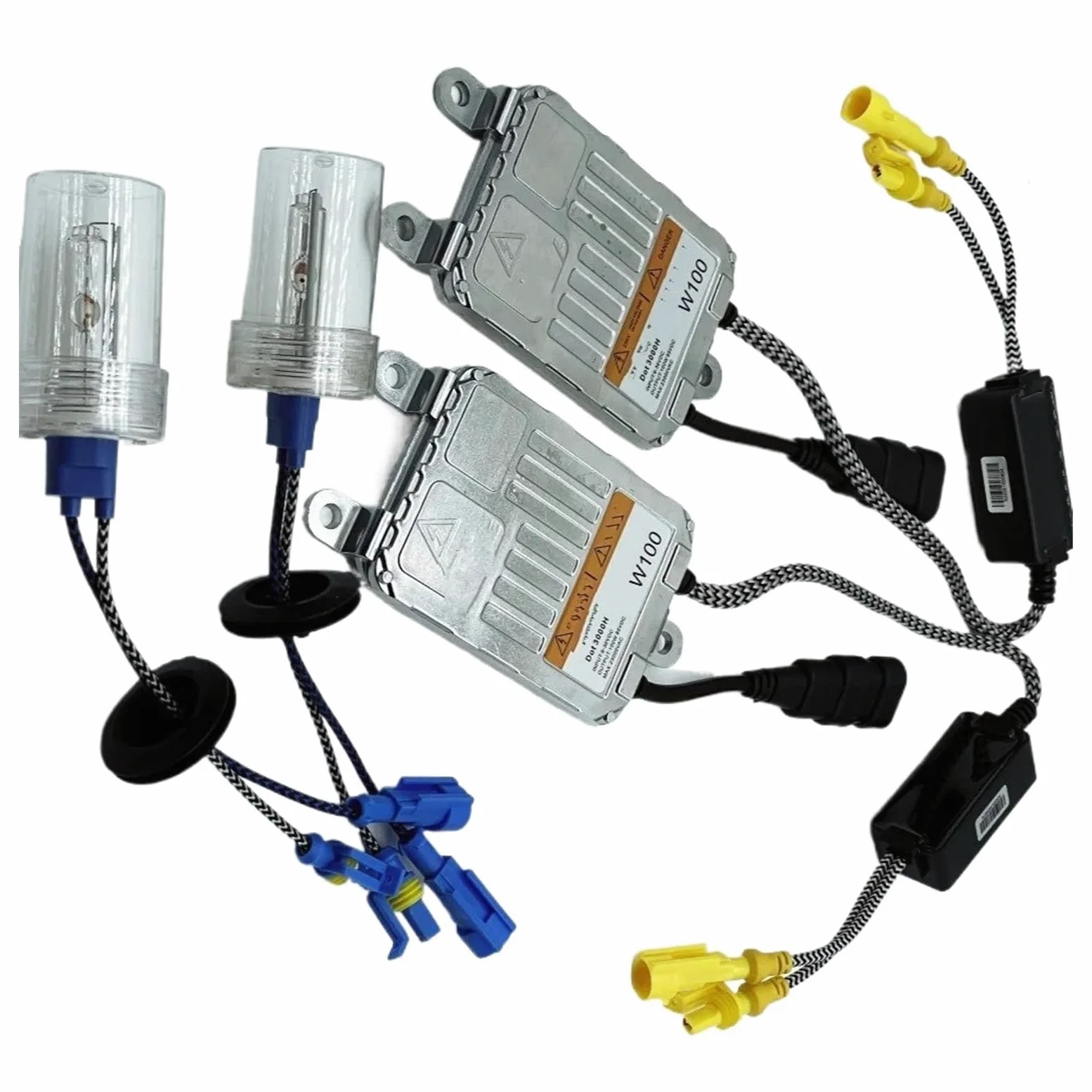 12V 24V 100W Kit De Balasto HID Xenon Bombilla Luz Coche H1 H3 H7 H11 9005 9006 4300k 6000k 8000k Lámpara Faro Automático Balasto De Xenón(8000K,H7)