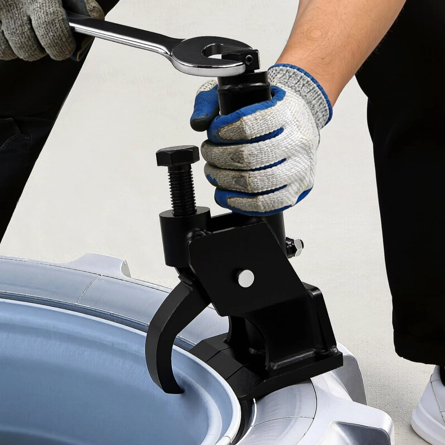 B Baosity Destalonador de Neumáticos Manual Extractor Desmontador de Talón Portátil Resistente al Uso Estructura Compacta Adecuado para Talleres Mecánicos y Reemplazo de Llantas