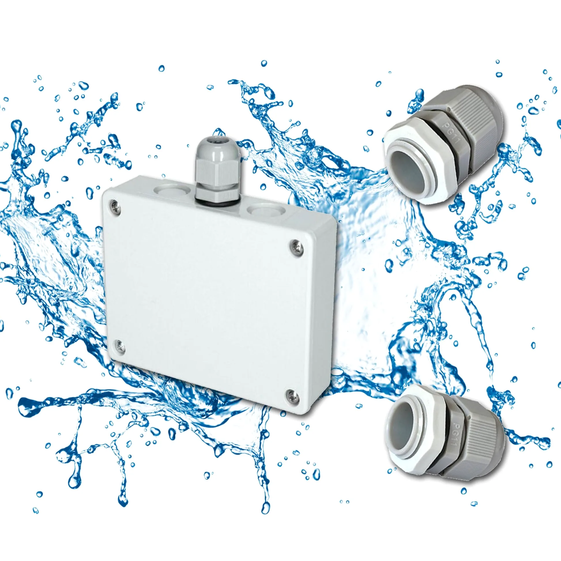 CBE KT5 - Caja de pasacables para caravanas, barcos y campistas (1 unidad), resistente al agua, extensible, IP68, para caravanas, barcos y campistas para instalaciones solares y satélite