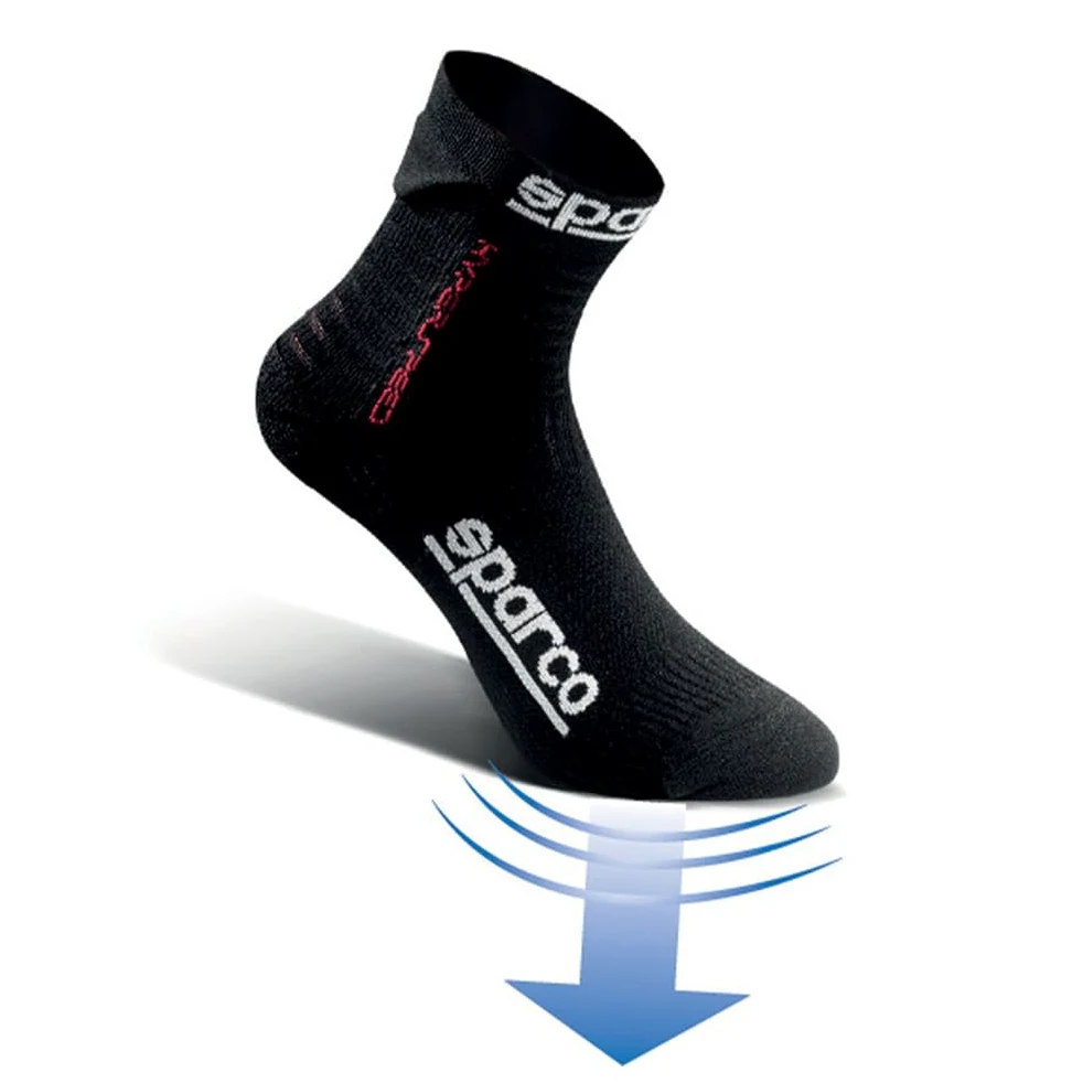 Sparco 01290NR4243 Calcetines HYPERSPEED Negro T 42-43
