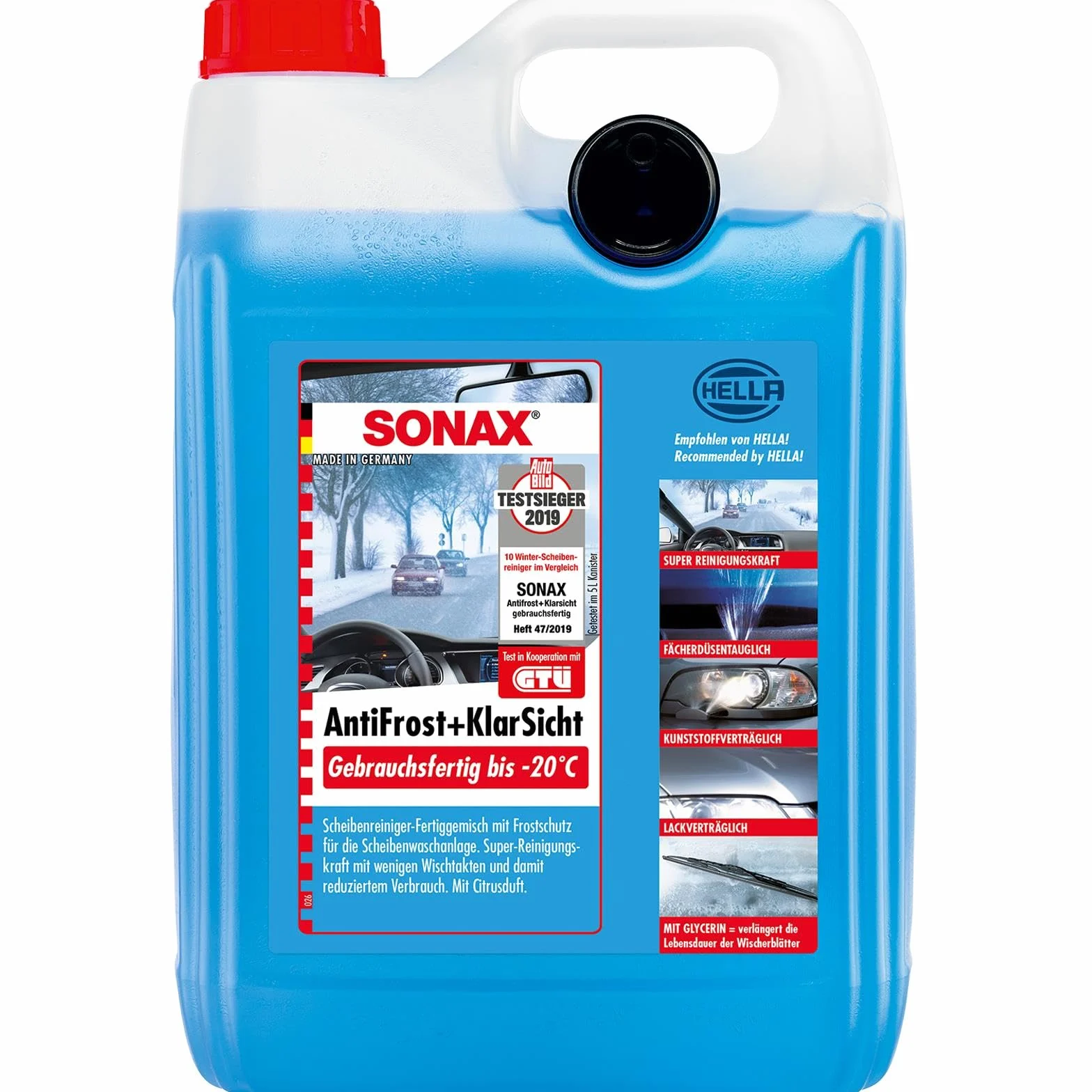 Sonax 332500 anticongelante listo para usar hasta -20 °C