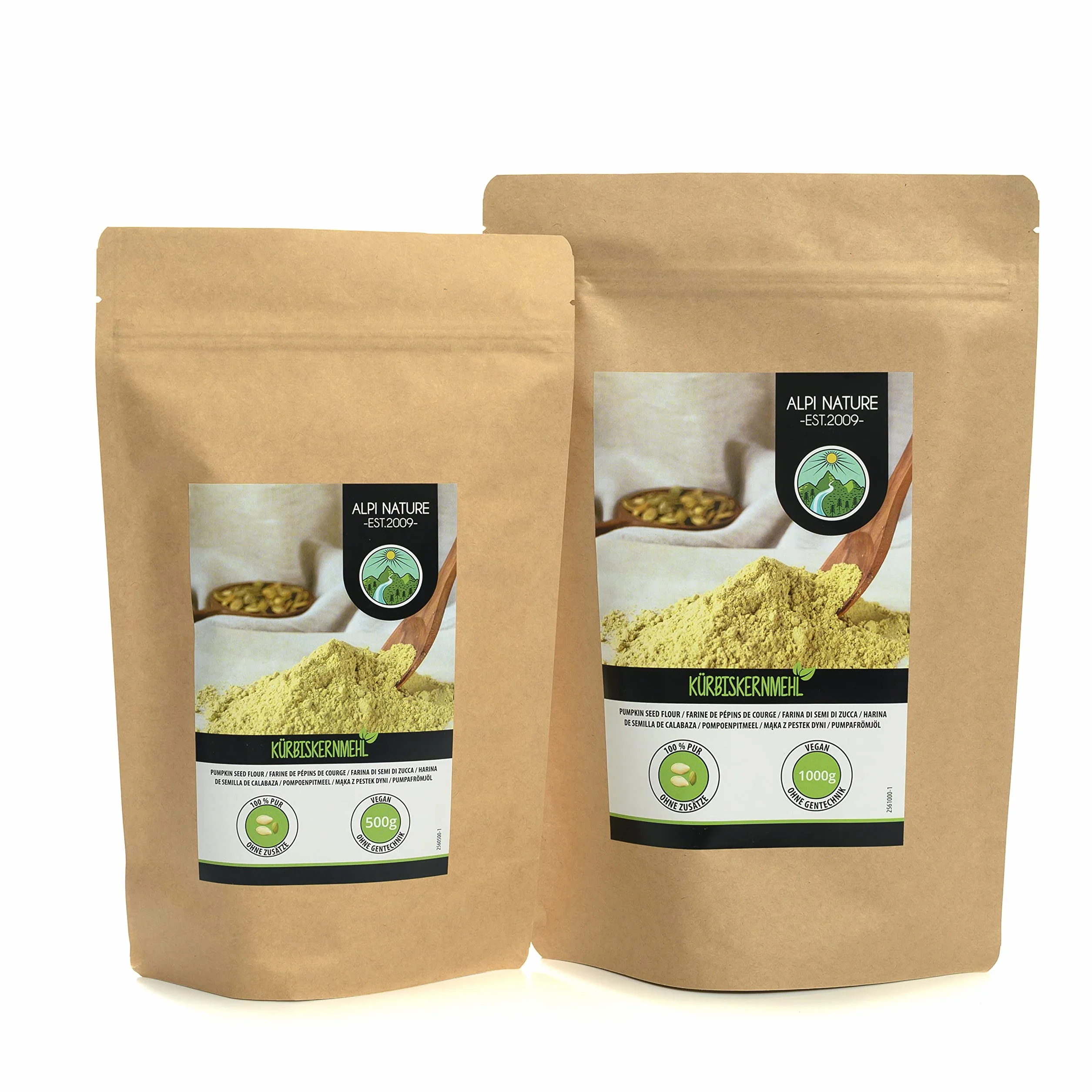 Semillas de Calabaza en Polvo 500g, Harina sin Gluten