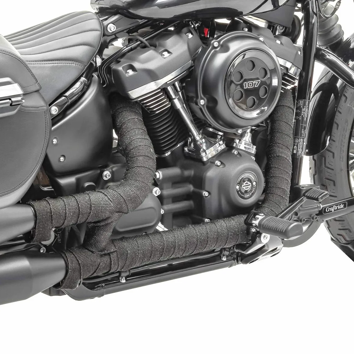 2X Cinta de protección contra el Calor para 15m para Moto Custom CB1210