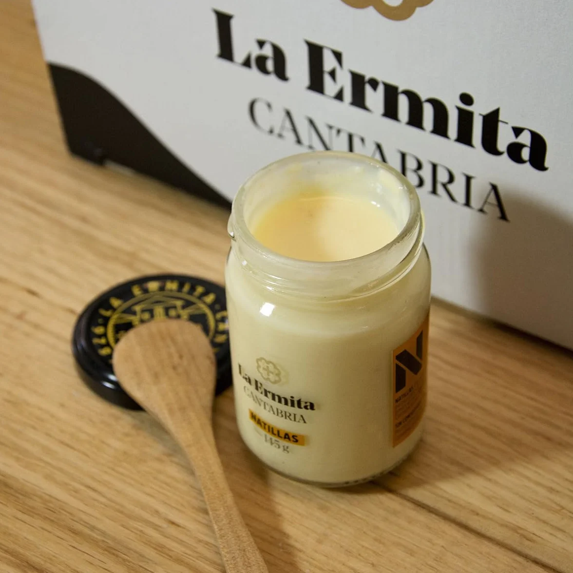 LA ERMITA Natillas Postre Lácteo Cremoso con Yema de Huevo Canela y Limón Sin Gluten 145 g Pack 6