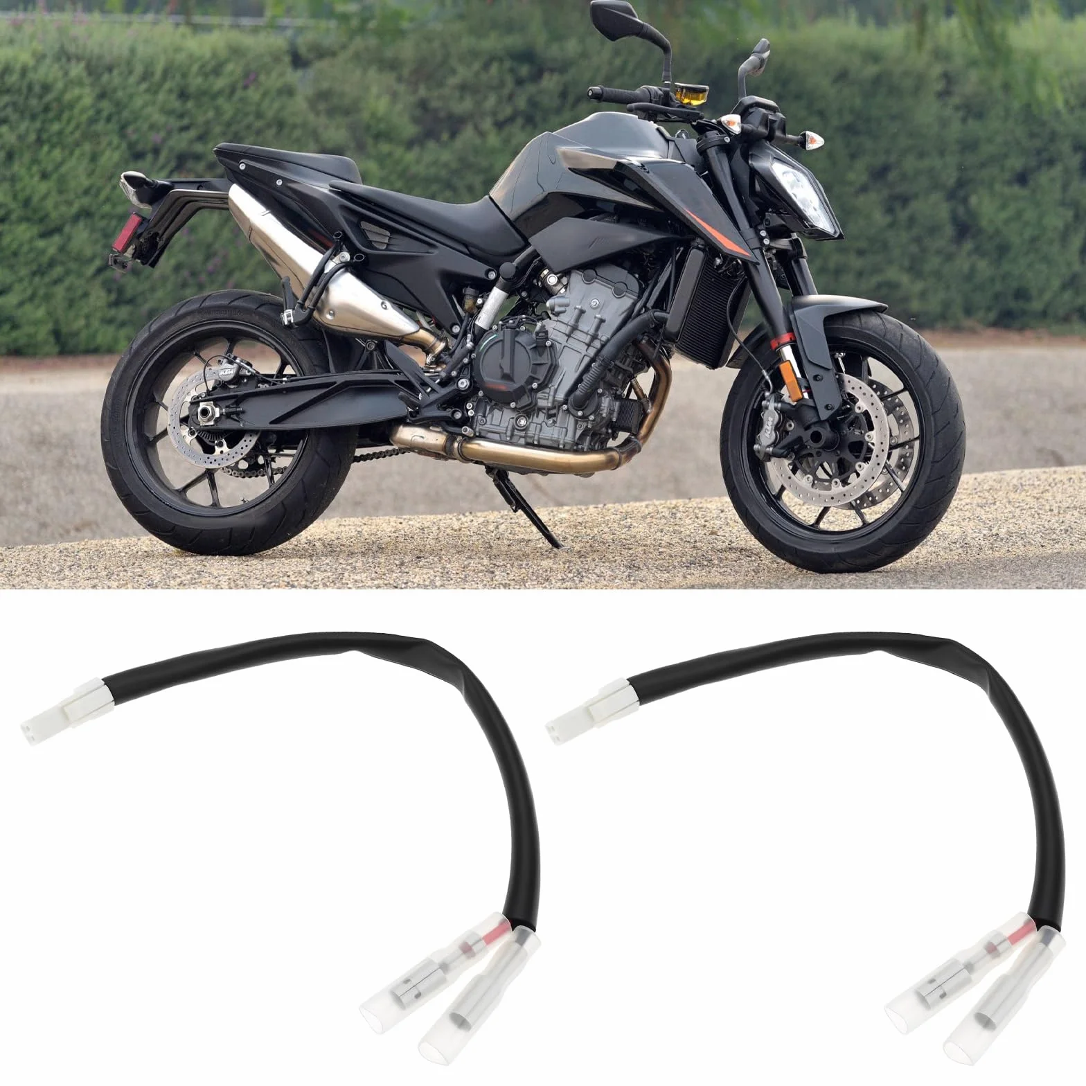 2 Conectores Adaptadores de Cable para Intermitentes LED Mini Compatible con Ducati KTM MV Agusta 2021 890 Chasis