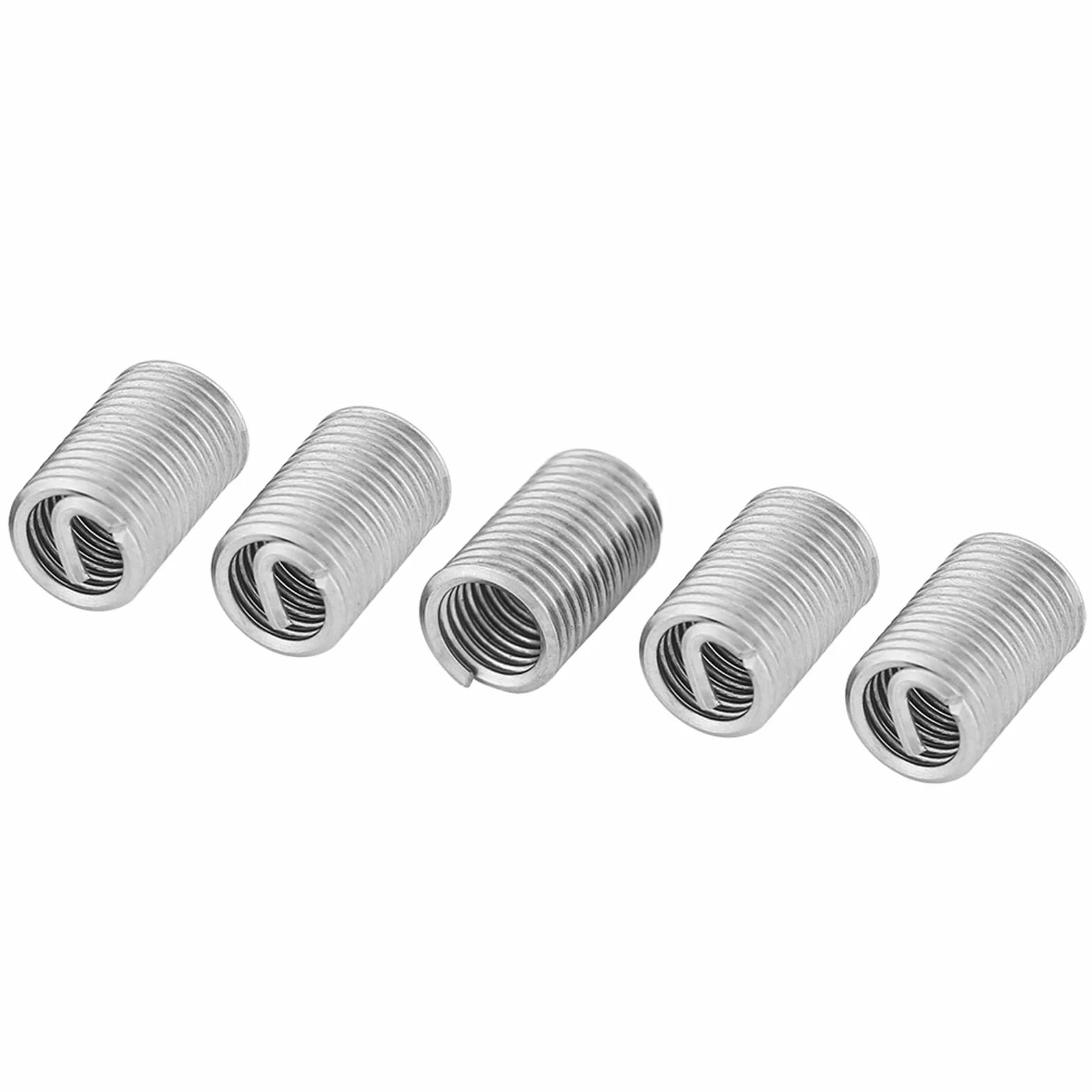 6Mm Helicoil Bits M6 X 1.0 Helicoil Kit Acero Inoxidable 304 50 Piezas Acero Inoxidable Ss304 Alambre en Espiral Rosca de Tornillo Helicoidal Insertos M6 X 1.0 X 3D Longitud