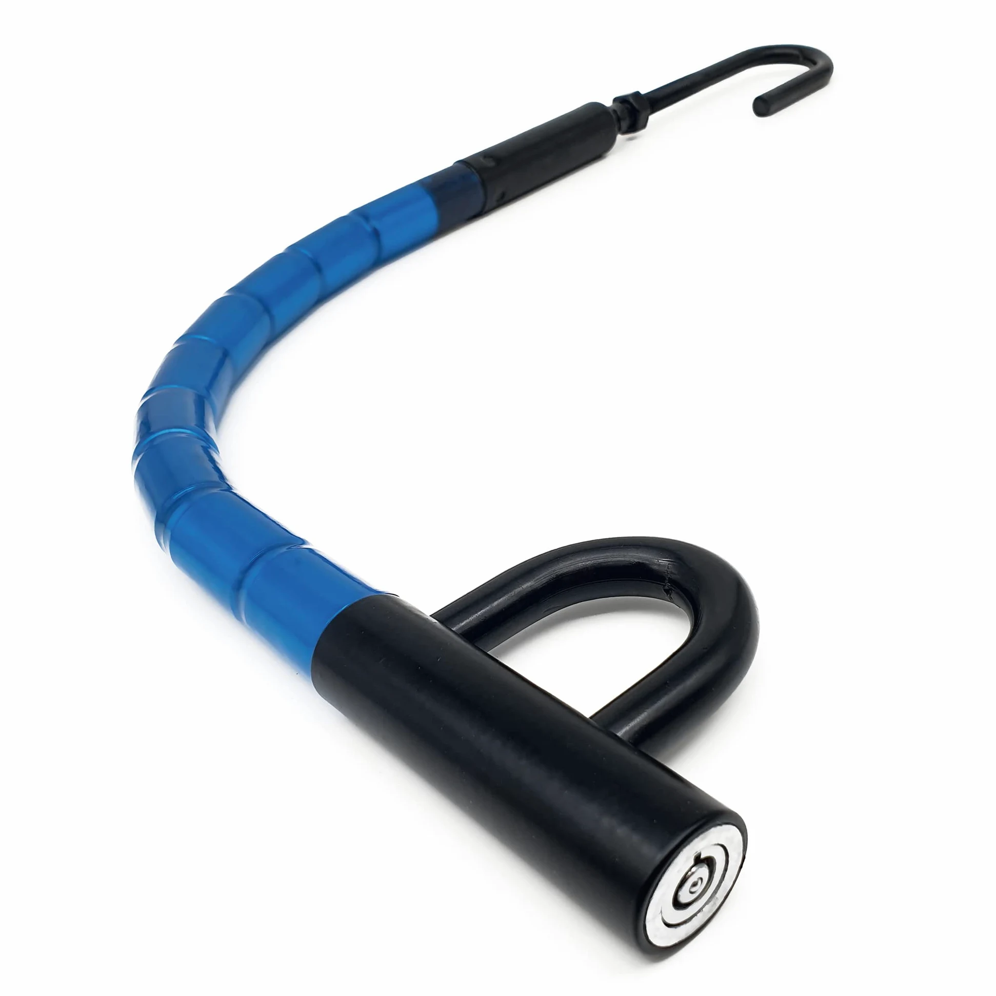 905/B Antirrobo Coche Volante Pedal Flexible, Cable de Acero Articulado, Ajustable Alta seguridad, Bloqueo Inmovilizador Antirobo Freno Embrague para Auto, Furgoneta, Caravana Camper