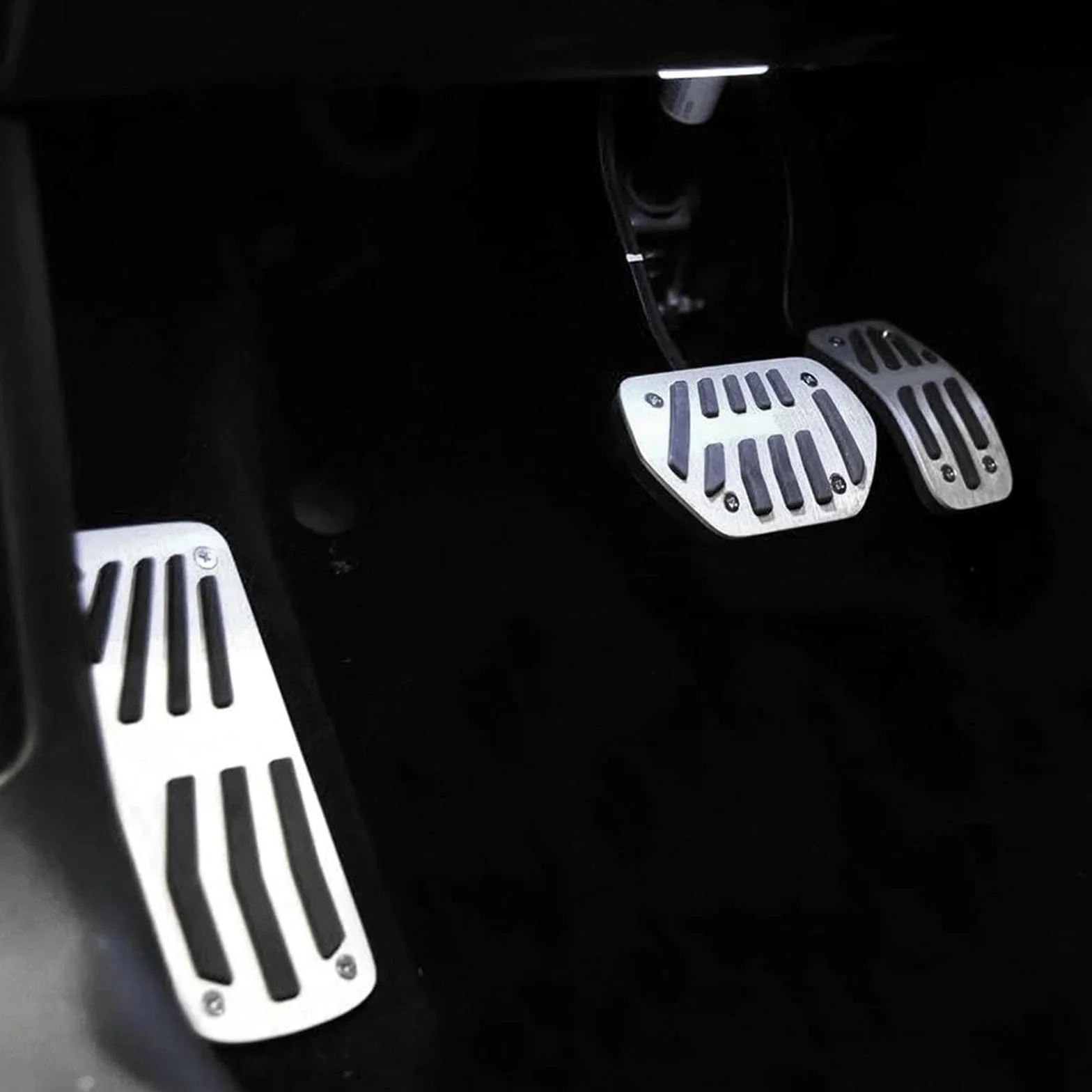 estribos de coche Pedal de freno coche para Peugeot 2008 207 para cc, juego tapas depósito combustible