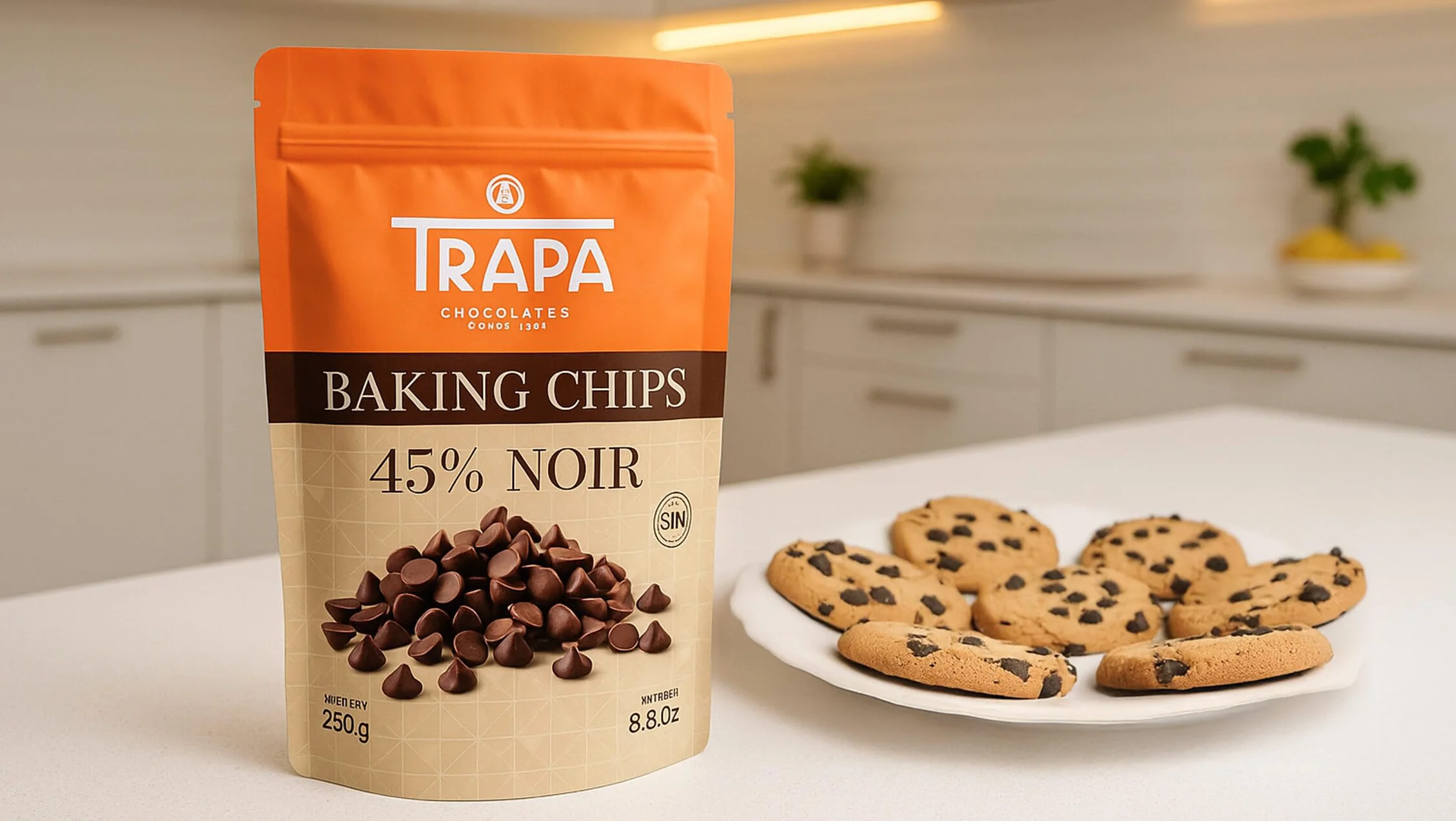 Trapa Chips de Chocolate 45% Negro 250 g Bolsa