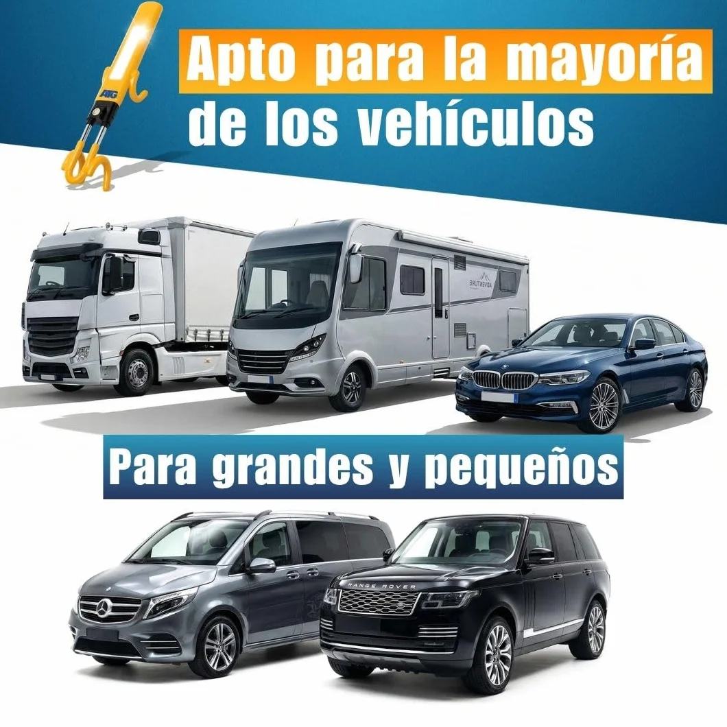 ATG Bloqueo Volante Coche – Antirrobo Coche, Antirrobo Volante & Barra Antirrobo para Auto, SUV, Van, Furgoneta y Autocaravana – Acero Endurecido, Protección Antitaladro