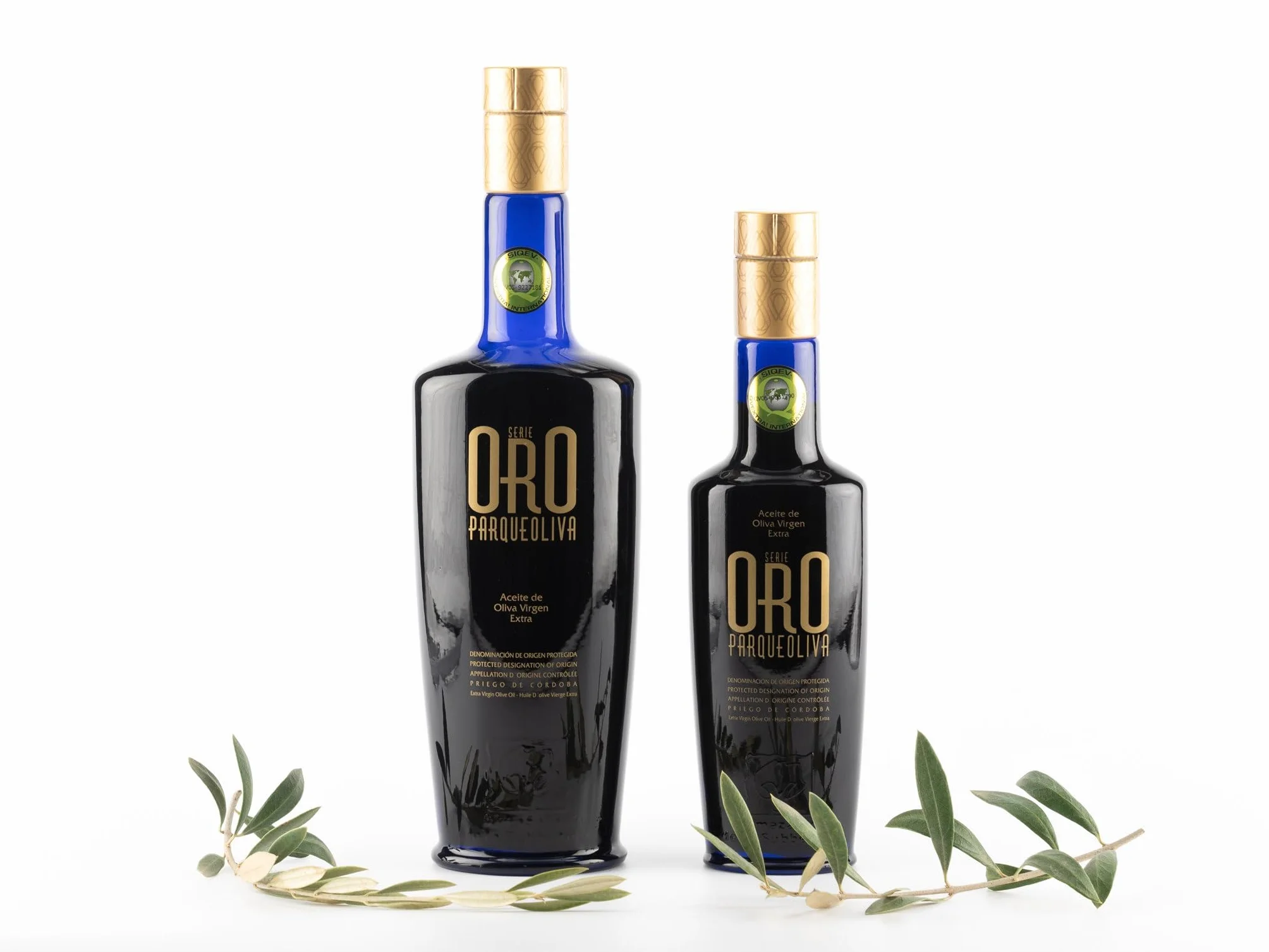 PARQUEOLIVA SERIE ORO Aceite de Oliva Virgen Extra 500 ml DOP Priego de Córdoba Sabor Intenso