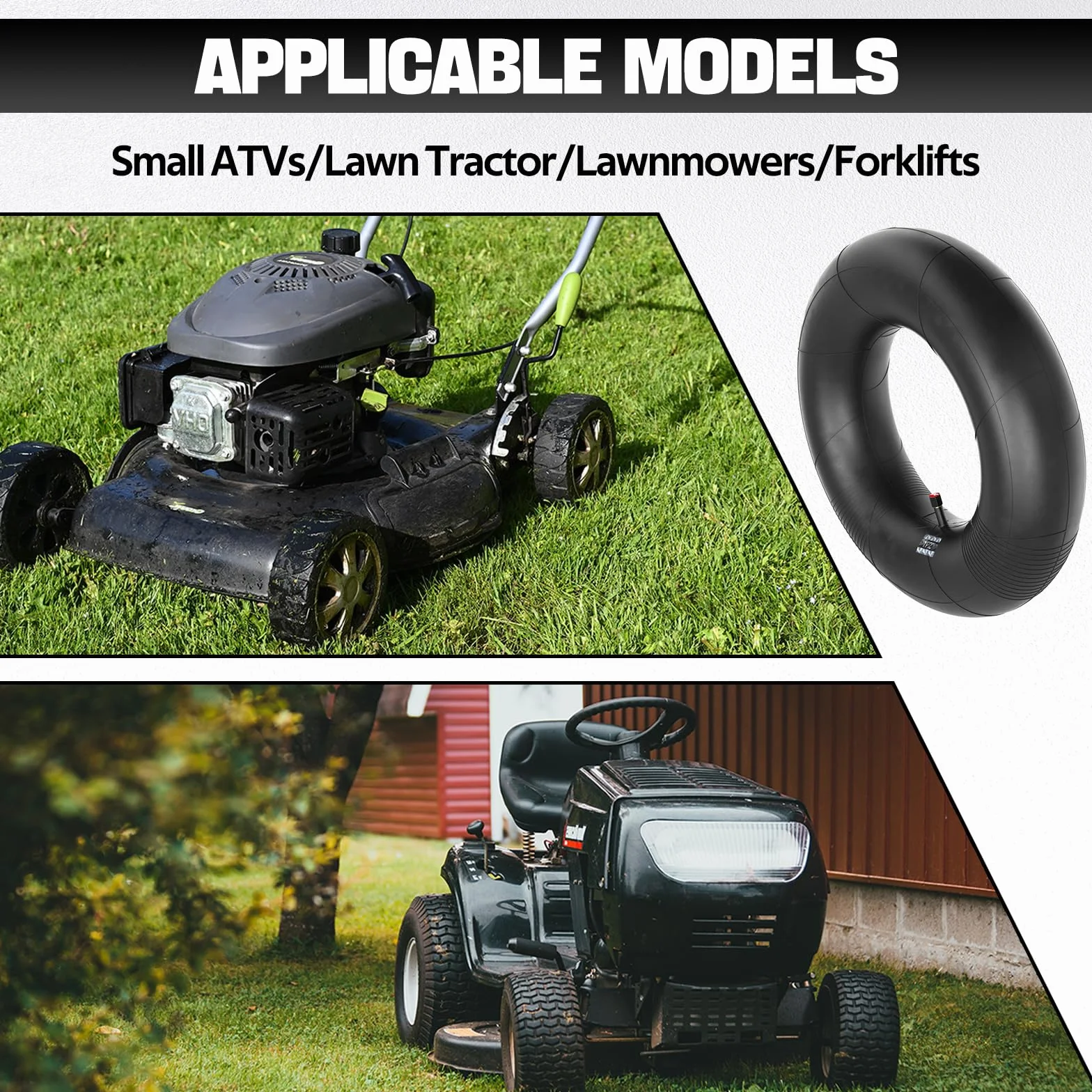 1PZ MU2-V6B Cámara de aire 16x6.50-8 16x7.50-8 con vástago de válvula recta para ATV