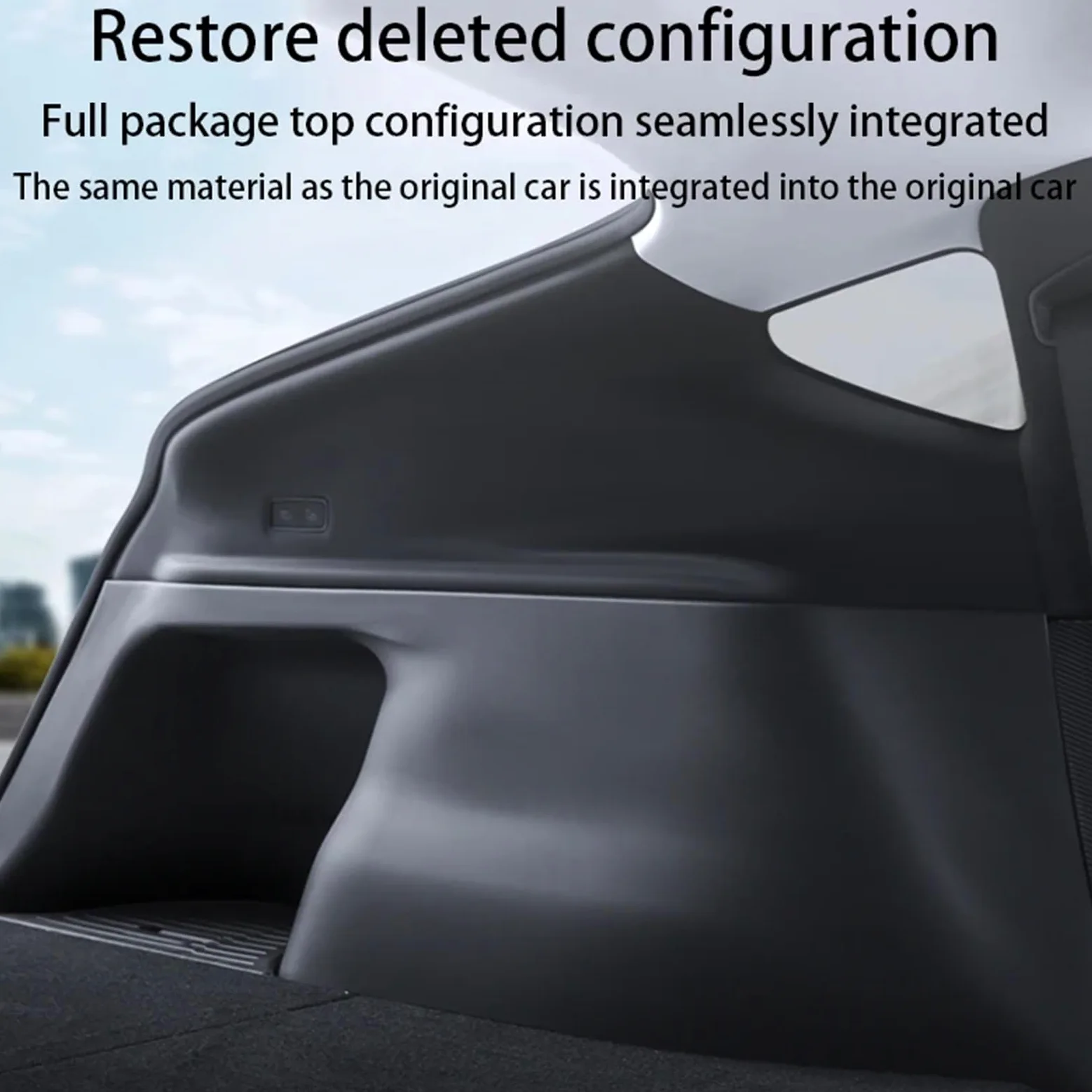 Protectores Laterales para Maletero Trasero compatibles con Tesla Model Y Juniper 2025, protección de Esquinas con Superficie TPE Alfombrilla Maletero Coche