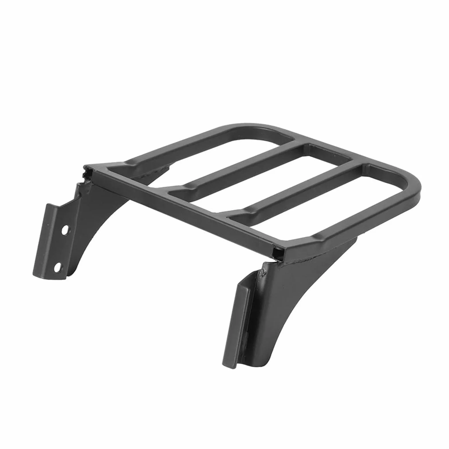 Portaequipajes con Respaldo De Barra Sissy para Motocicleta para Harley Sportster XL883 2004-2017 Dyna Street Bob Low Rider 2006-17 Softail 84-05 Rejillas portaequipaje(Negro)