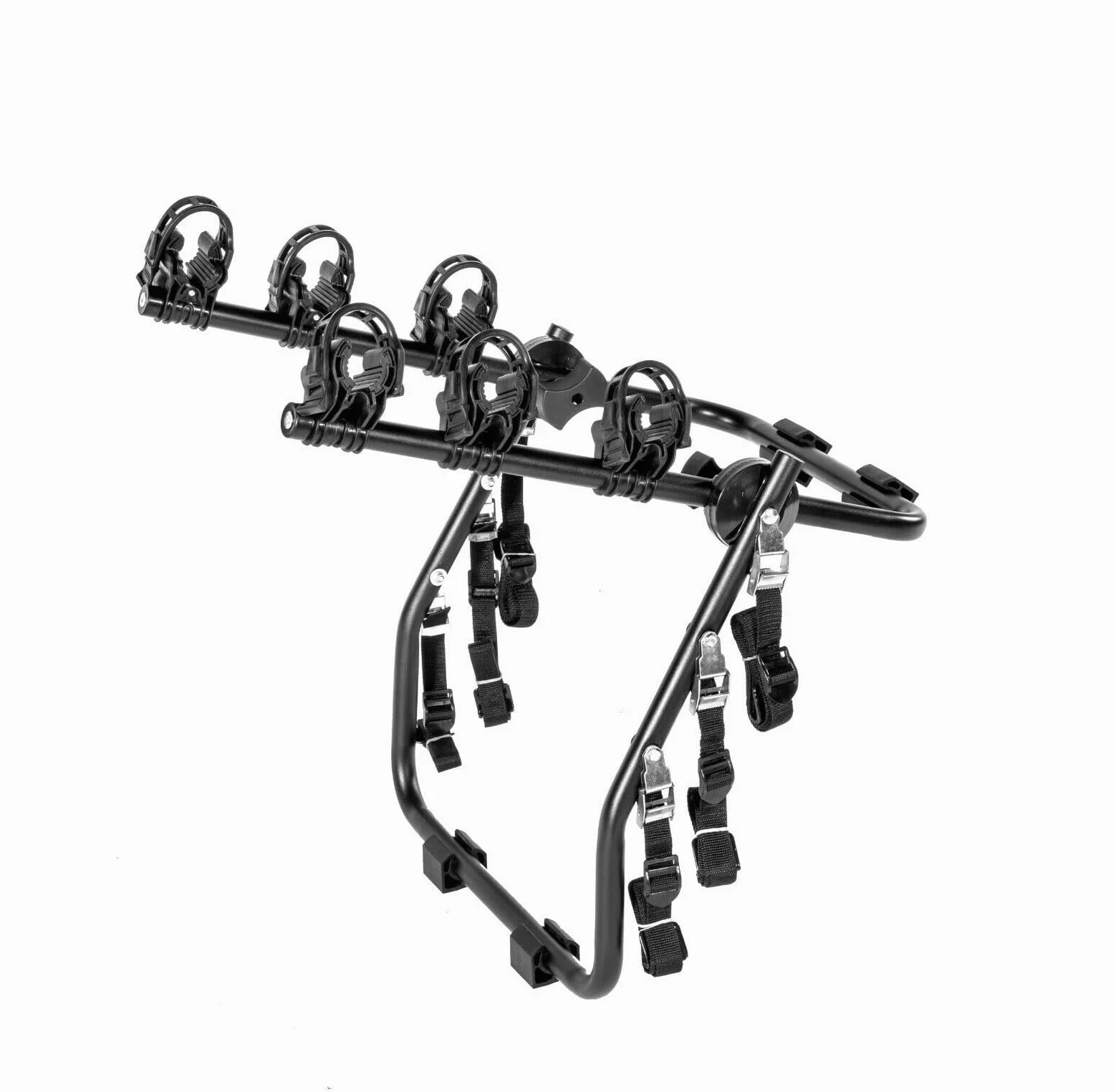 Compatible con Audi A4 (B6/8E/8H) 4P AÑO 00 al 04 Cubre Faros y matrícula Soporte DE Bicicleta Trasero para PORTON DE Coche para 3 Bicicletas PORTABICICLETAS Ajustable Carga MÁXIMA 45KG