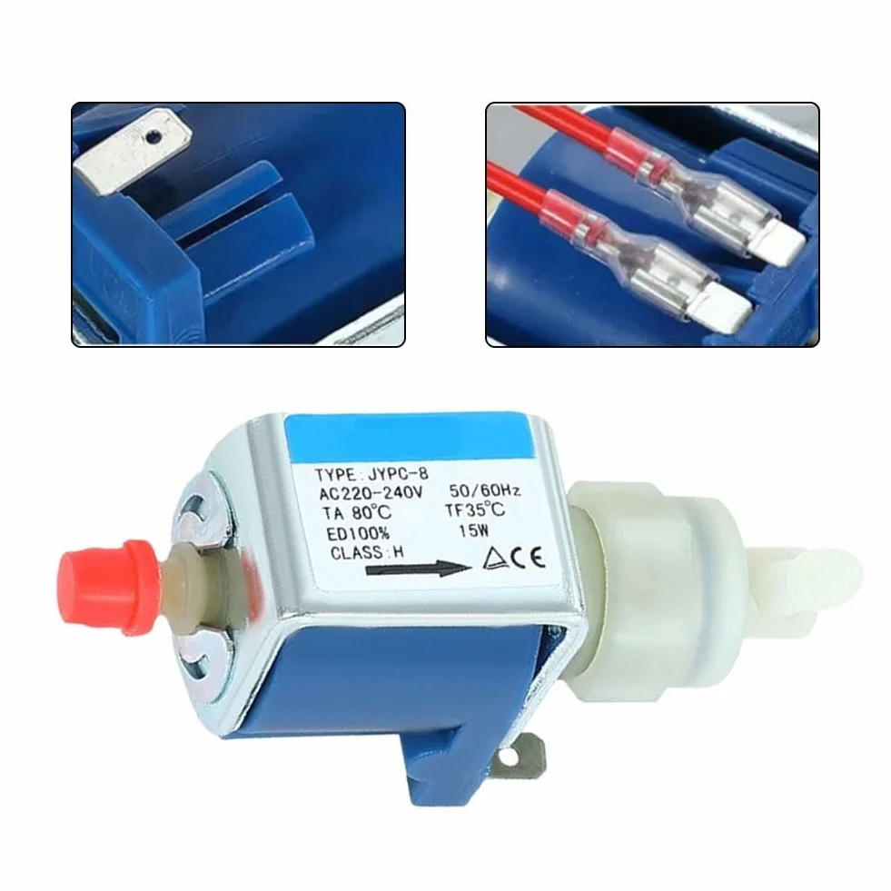 Bomba electromagnética JYPC-8 para vapor para máquinas de café y dispositivos domésticos que ofrece un funcionamiento silencioso y una presión de agua confiable