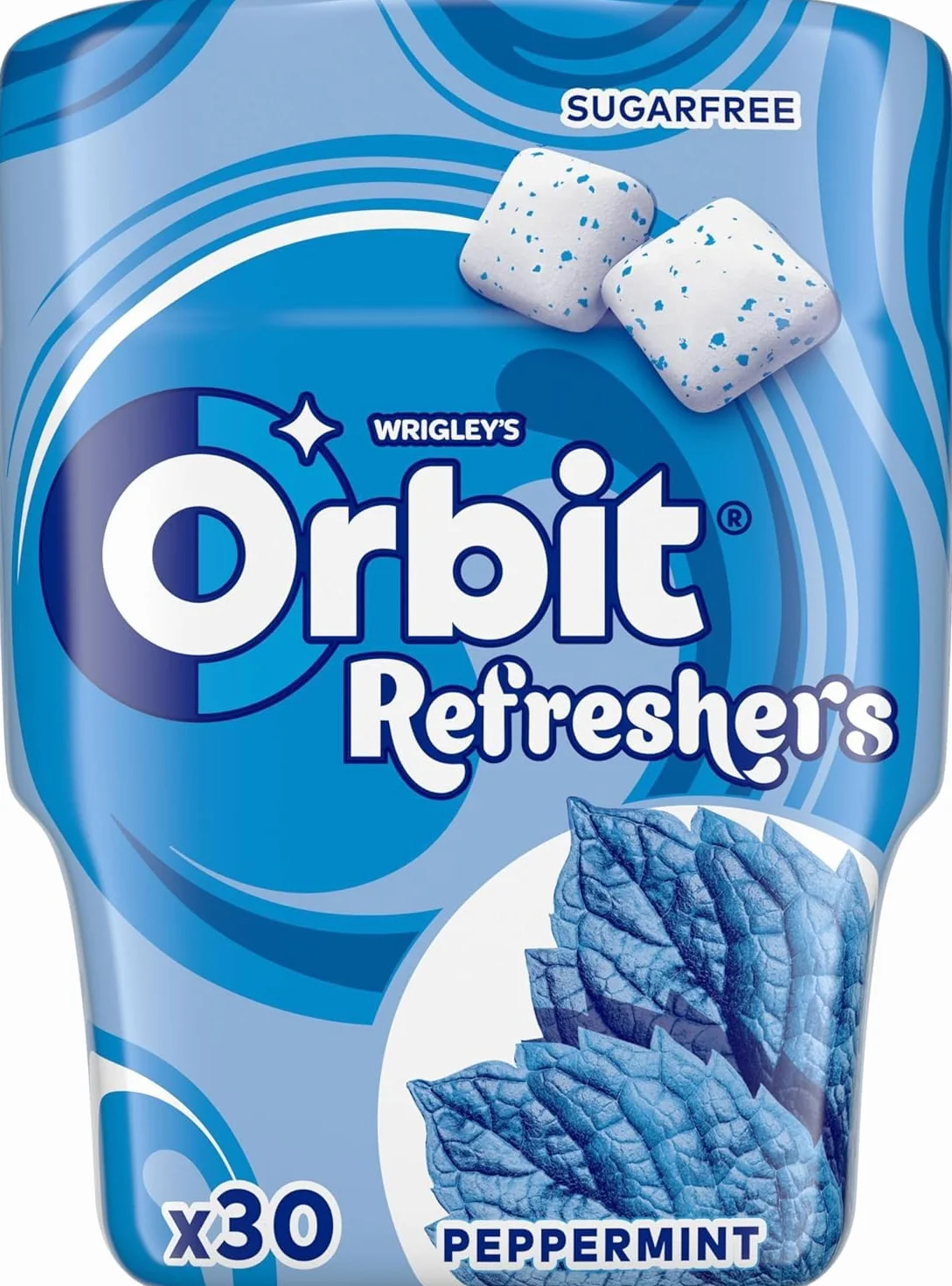 Orbit Refreshers Chicles Sin Azúcar Sabor Menta Frescura Inmediata 6x30