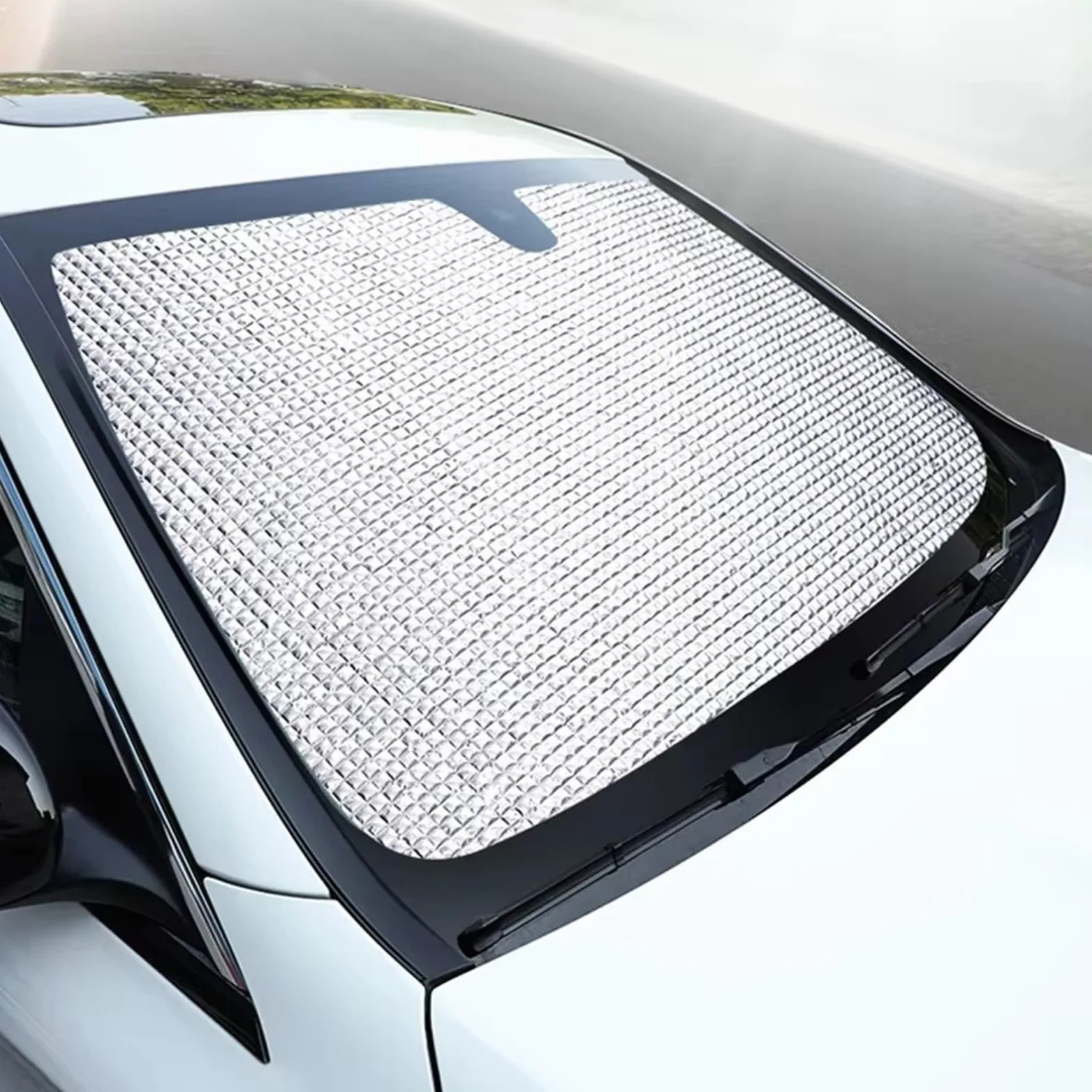 Protector Solar Coche para LYNK&CO 01 2021-2023, Protección UV Parasol Visera Cubierta Parabrisas Protección Privacidad Accesorios Automóvil Coche Parasol Parasol para Parabrisas Coche(Front 1pcs)