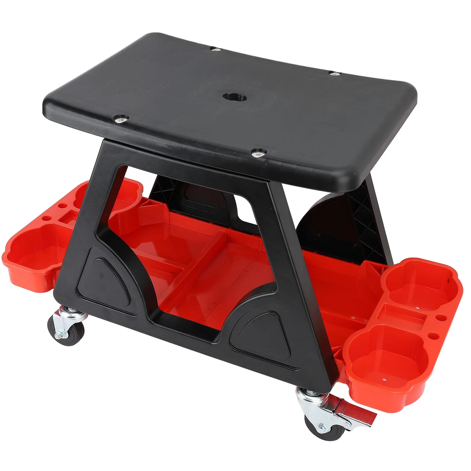 Silla de Taburete mecánico, Asiento mecánico rodante con Ruedas, Taburete de Garaje versátil para Lavado de Autos, reparación de láminas de automóviles, Material plástico Duradero
