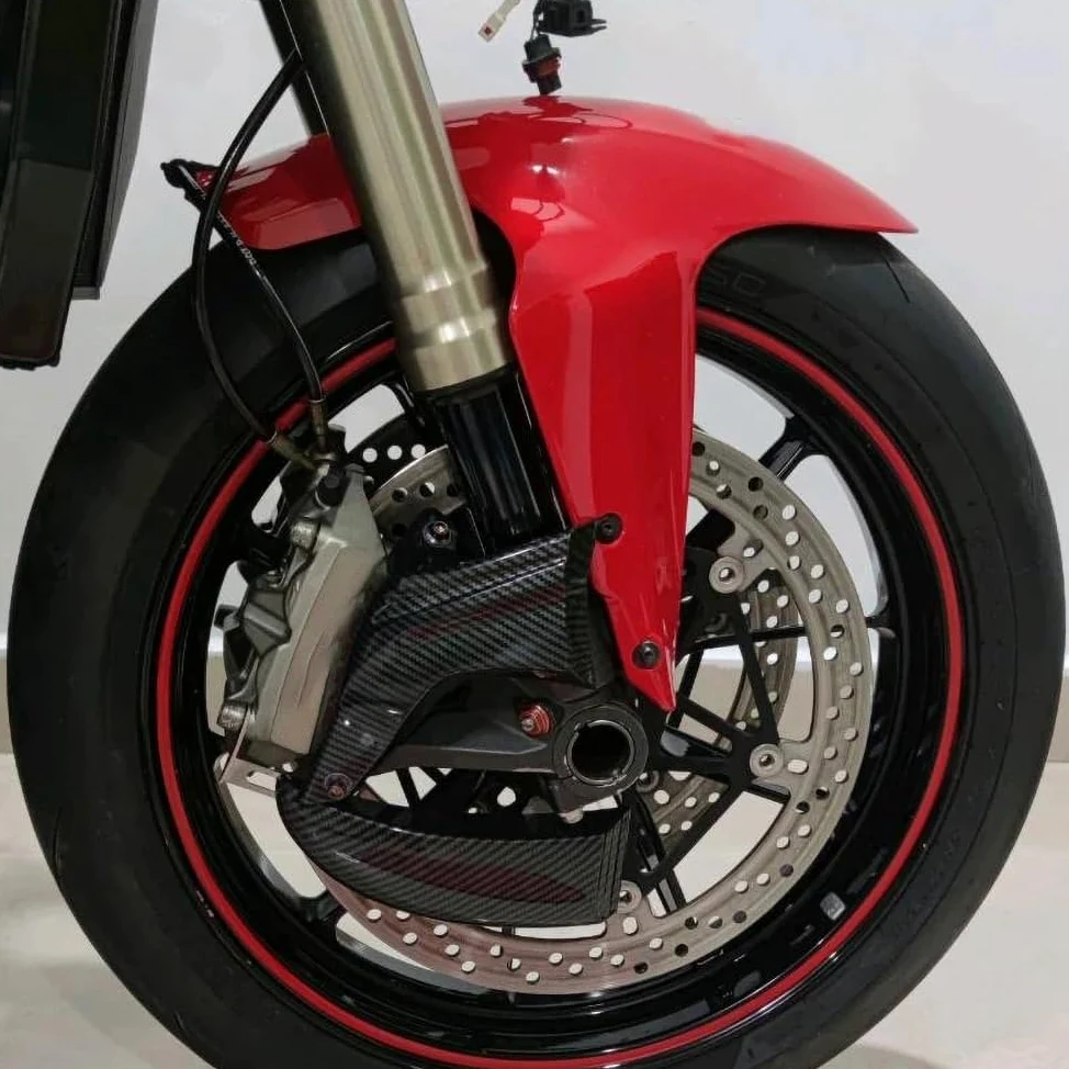 Conducto de aire Conducto Aire Freno Delantero Para TMAX530 560 DX SX | Kit de montaje de enfriador de pinza de freno, conductos de aire de refrigeración de disco delantero de motocicleta