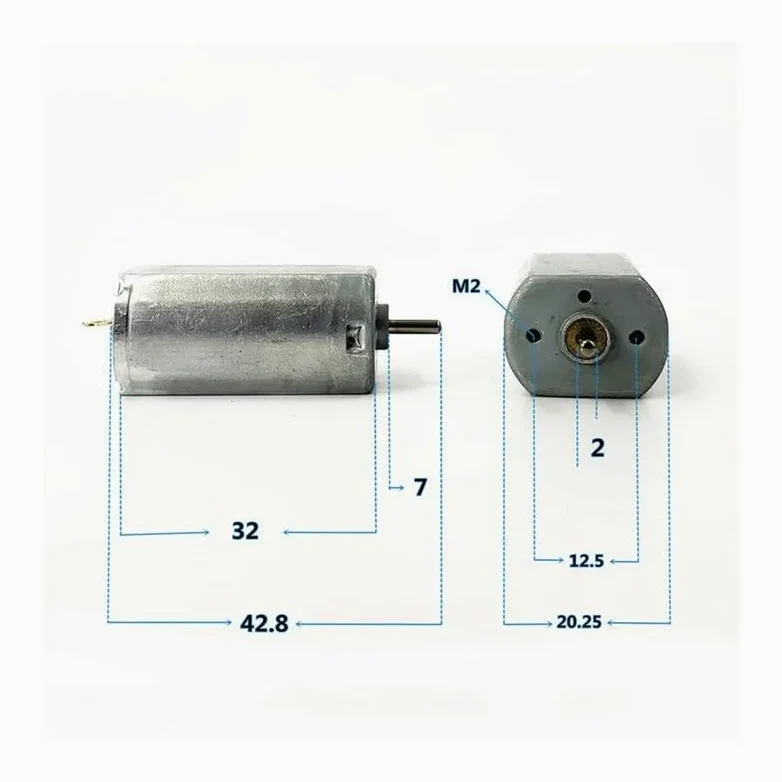 Lote de 50 escobillas de carbón FK-180SH-14180 de CC, 5 V, 6 V, 9 V, 12 V, 12000 RPM, 15 mm x 20 mm, con Arranque 180 for afeitadora y depilación.