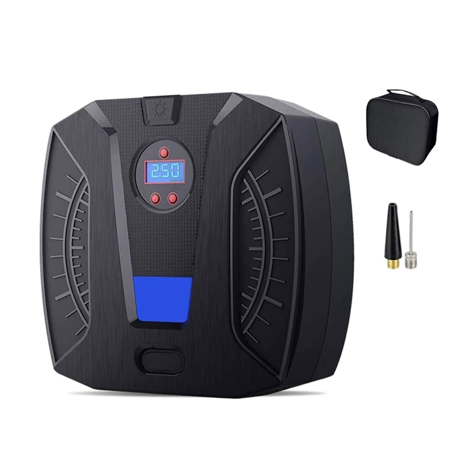 Compresor de aire portátil pequeño Inflador de neumáticos con manómetro Bomba de neumáticos for automóviles Compresor de neumáticos de 12 V CC Bomba de aire eléctrica for neumáticos de automóviles Bic